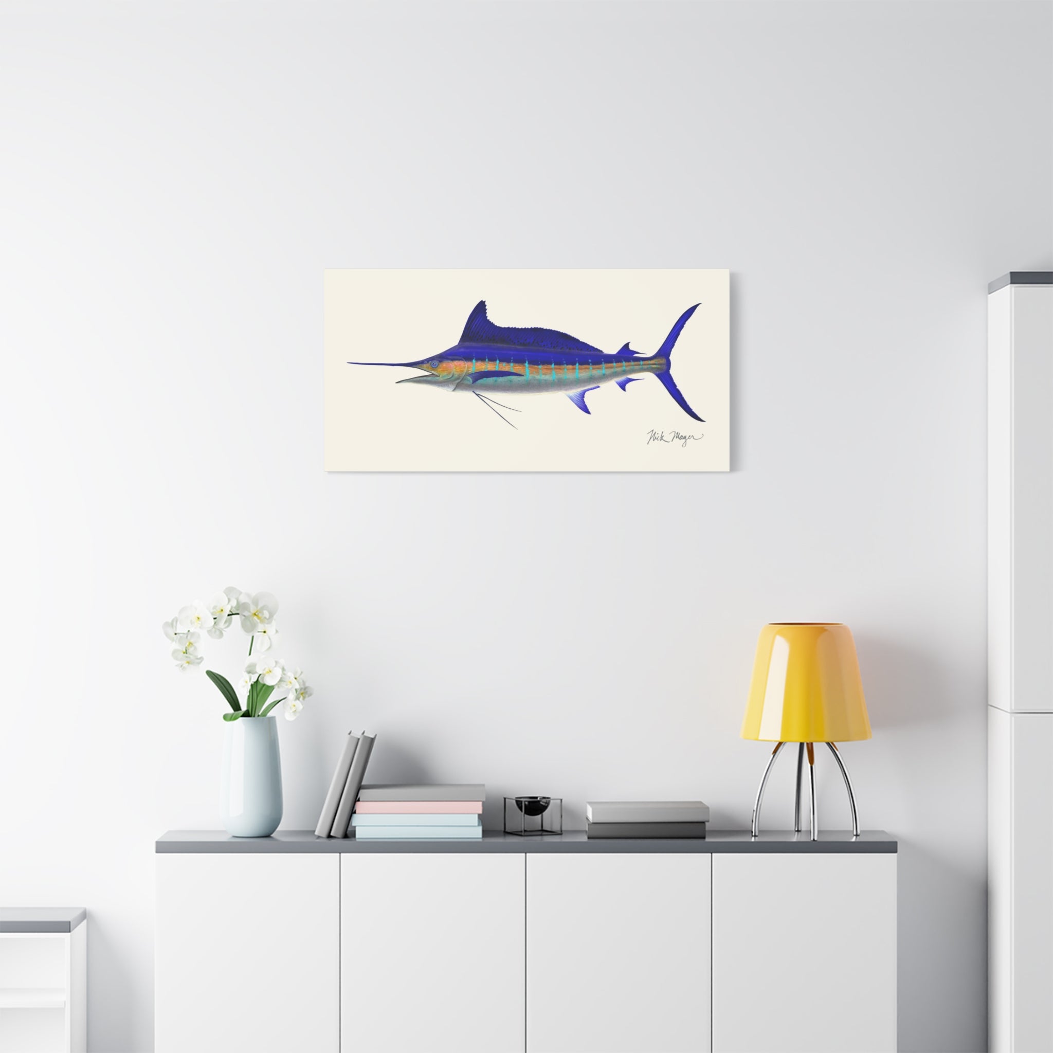 Striped Marlin Canvas Print