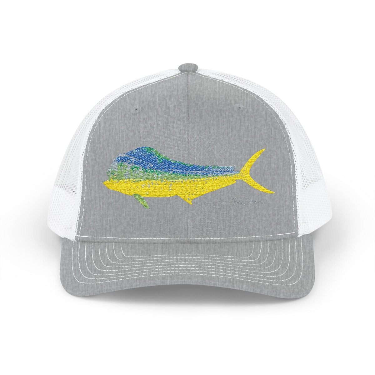 Bull Mahi Embroidered Snapback Trucker Hat Printify