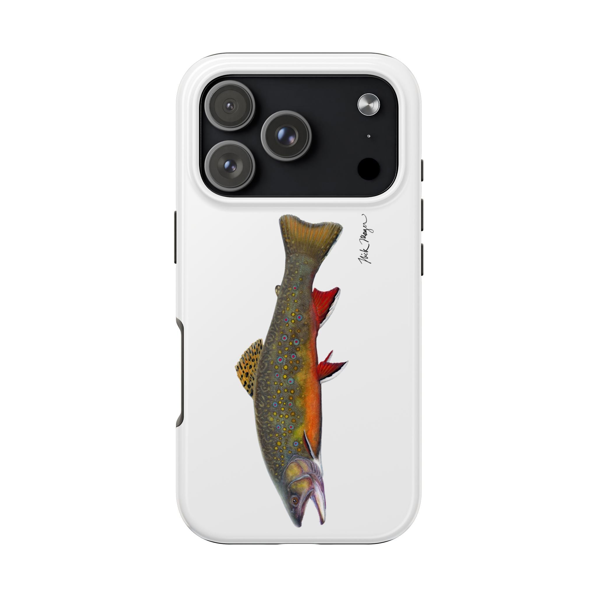 Brook Trout White Phone Case (iPhone)