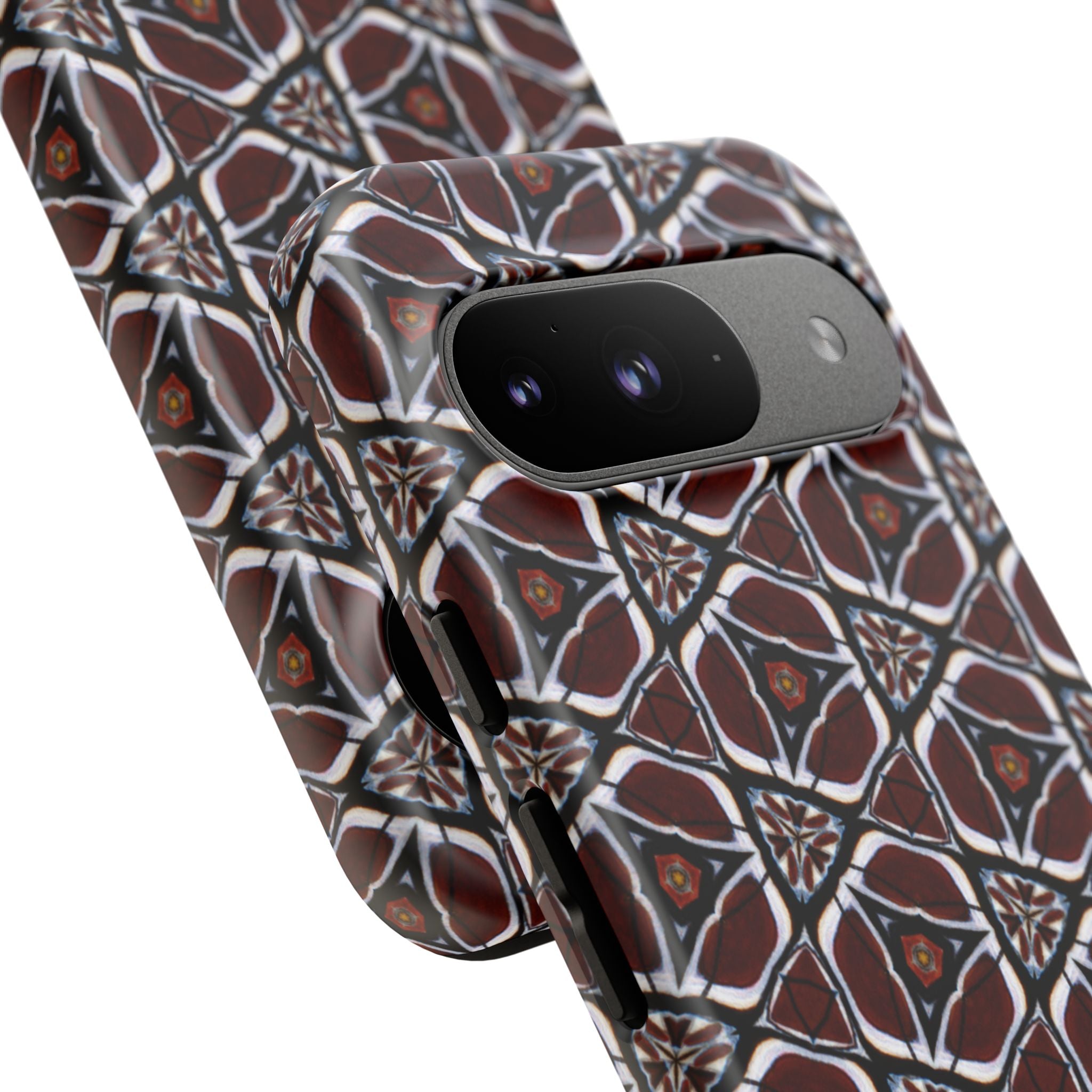 Maroon Butterfly Pattern Phone Case (Samsung)