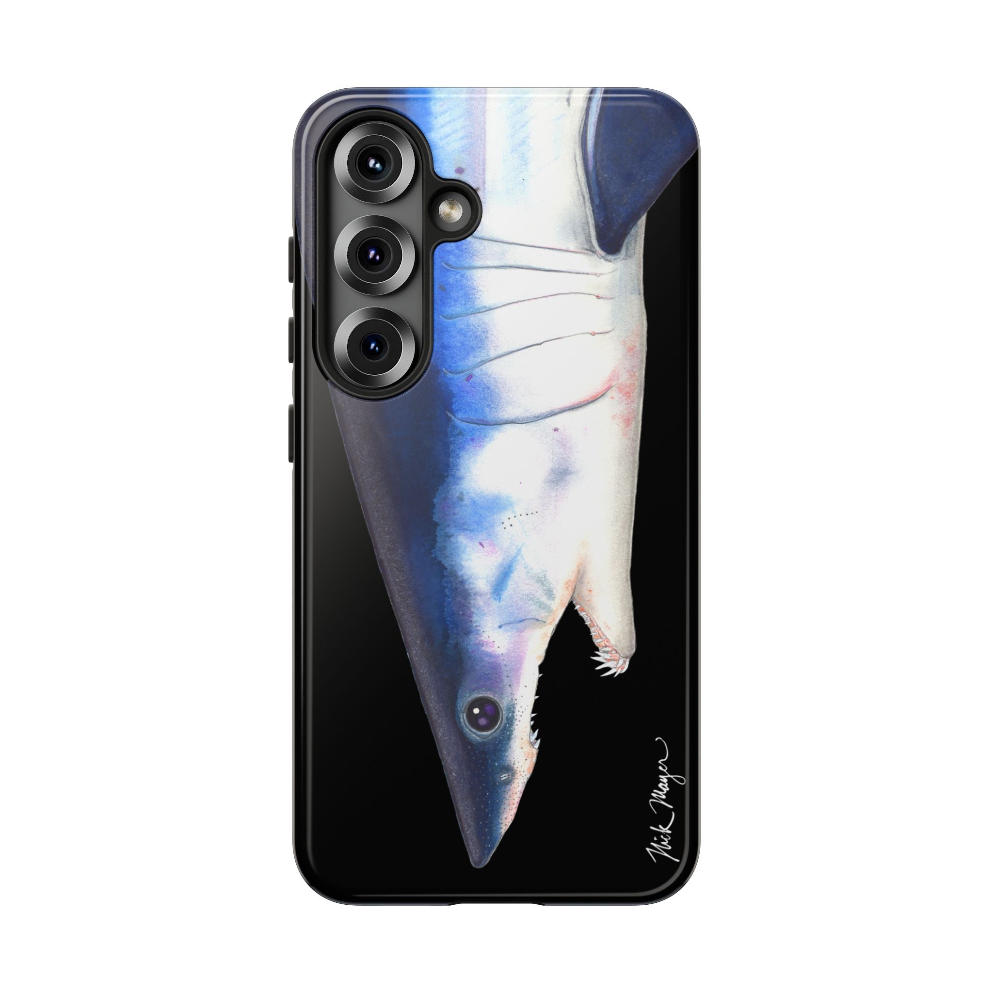 Mako Shark Face Black Phone Case (Samsung) Printify