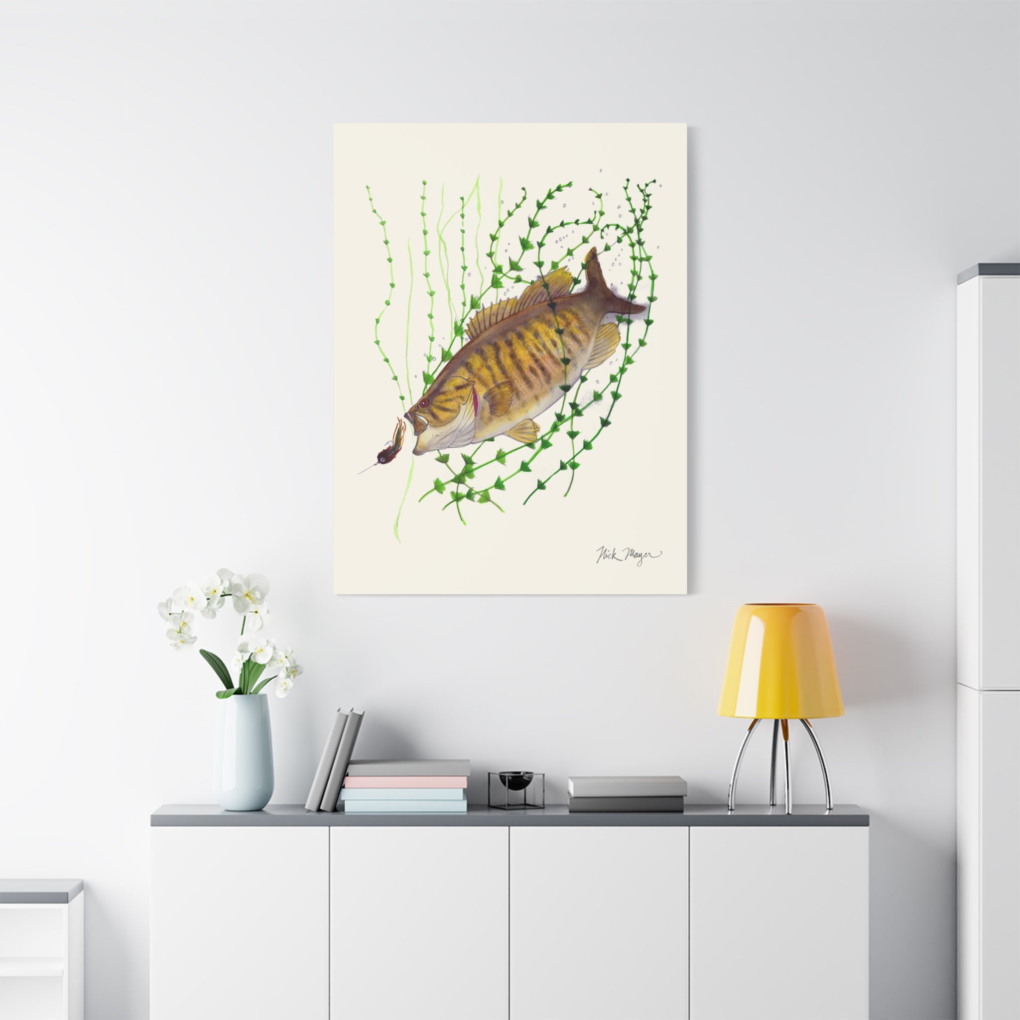 Bronzeback Smallmouth Bass Canvas Print