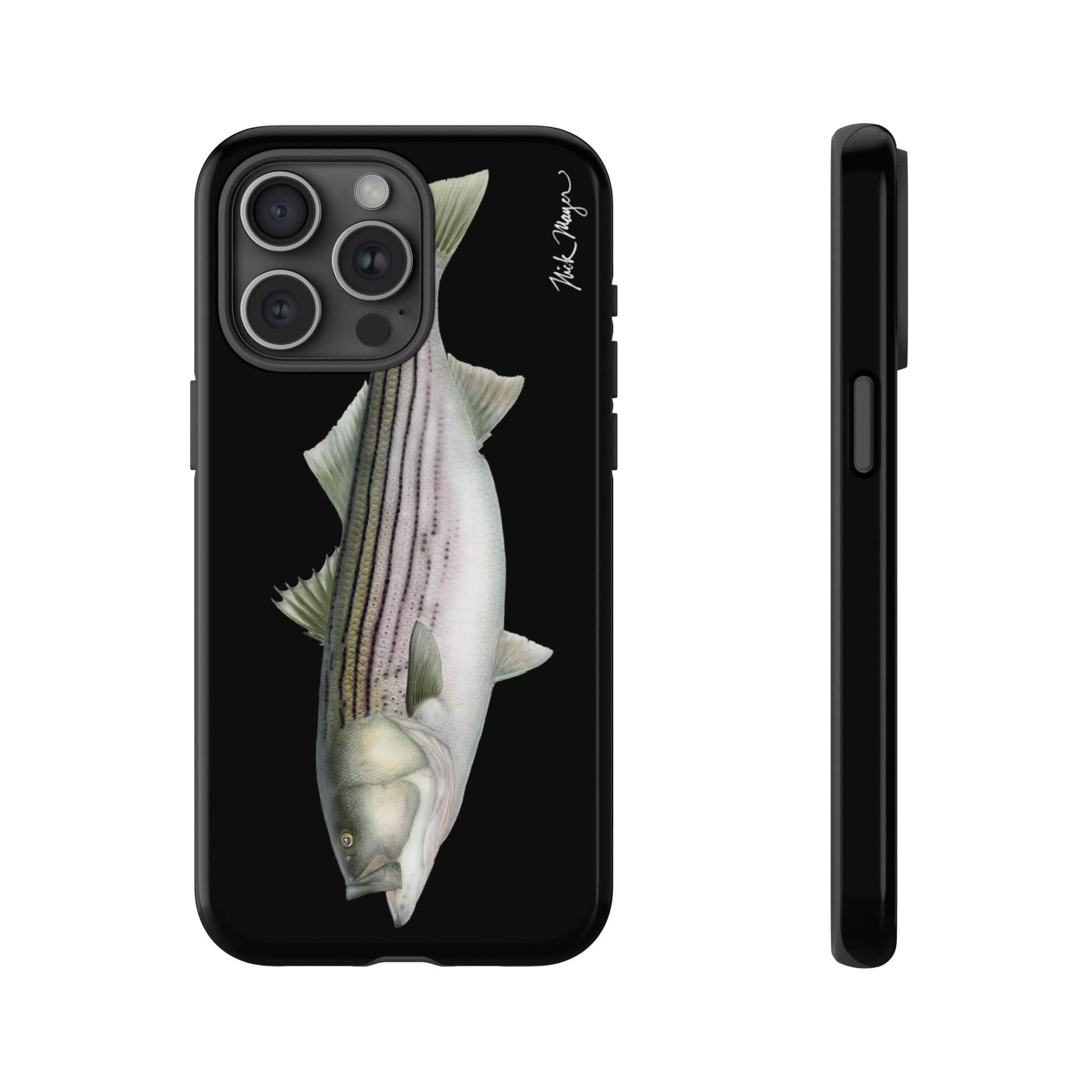 30lb Striper Black iPhone 15 Case