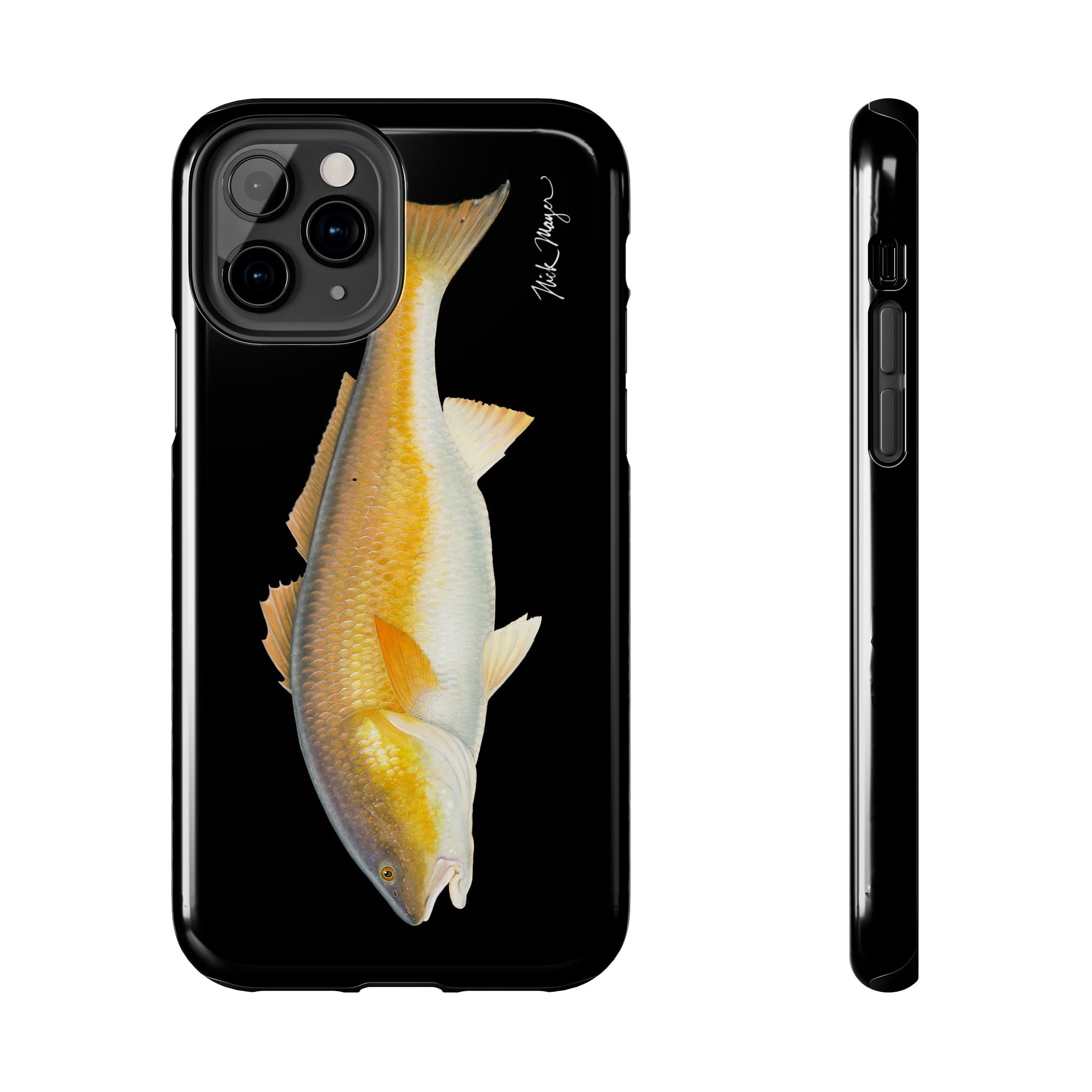 Bull Redfish Black Phone Case (iPhone)