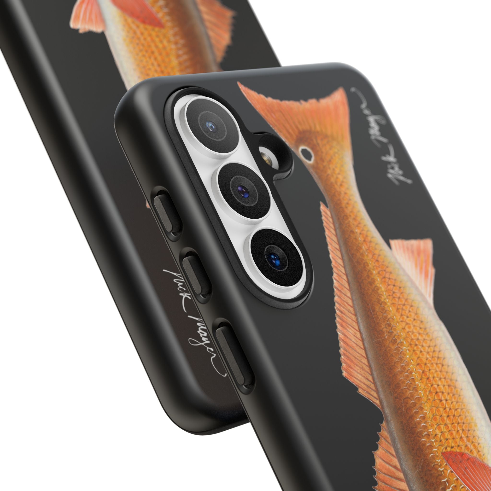 Redfish Black Phone Case (Samsung) Printify