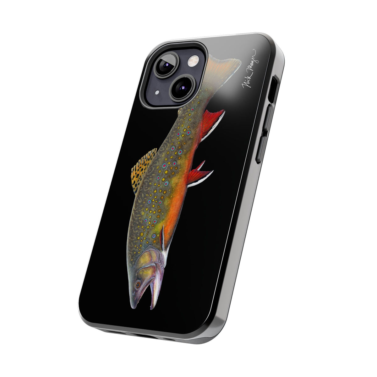 Brook Trout Black Phone Case (iPhone) Printify