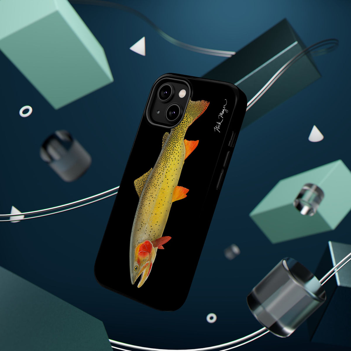Cutthroat Trout 1 Black MagSafe iPhone Case Printify