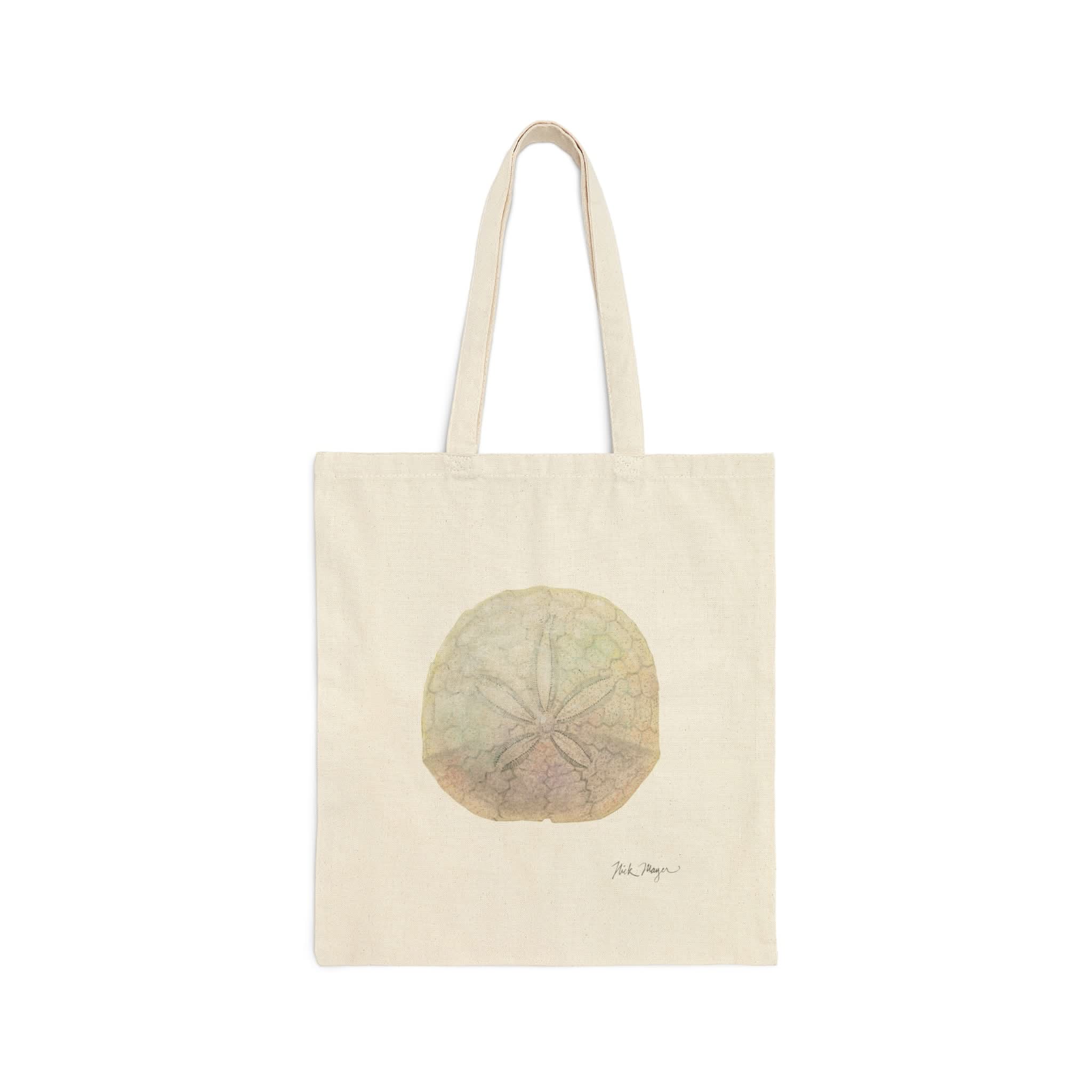 Sand Dollar Cotton Canvas Tote Bag