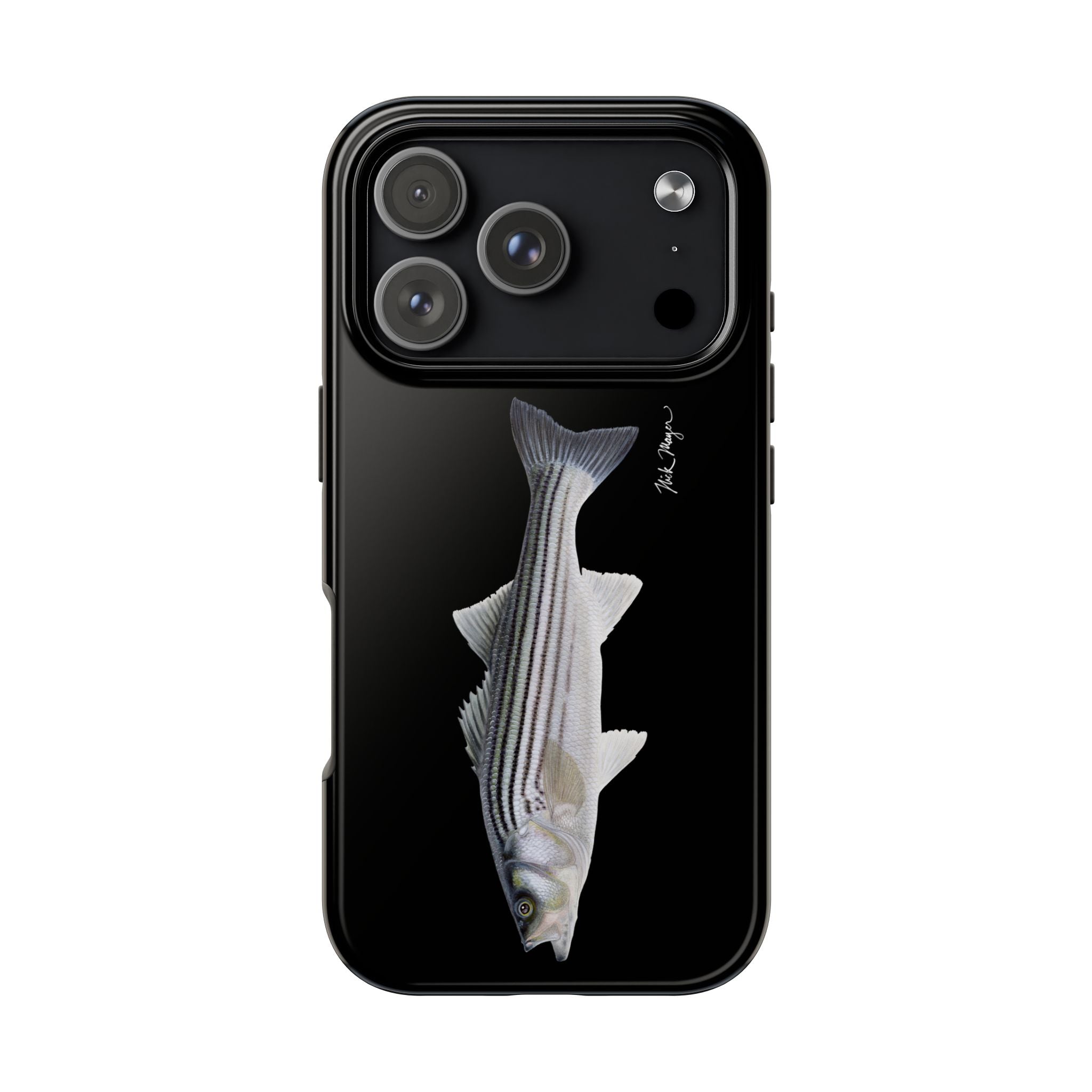 Schoolie Striper Black Phone Case (iPhone)