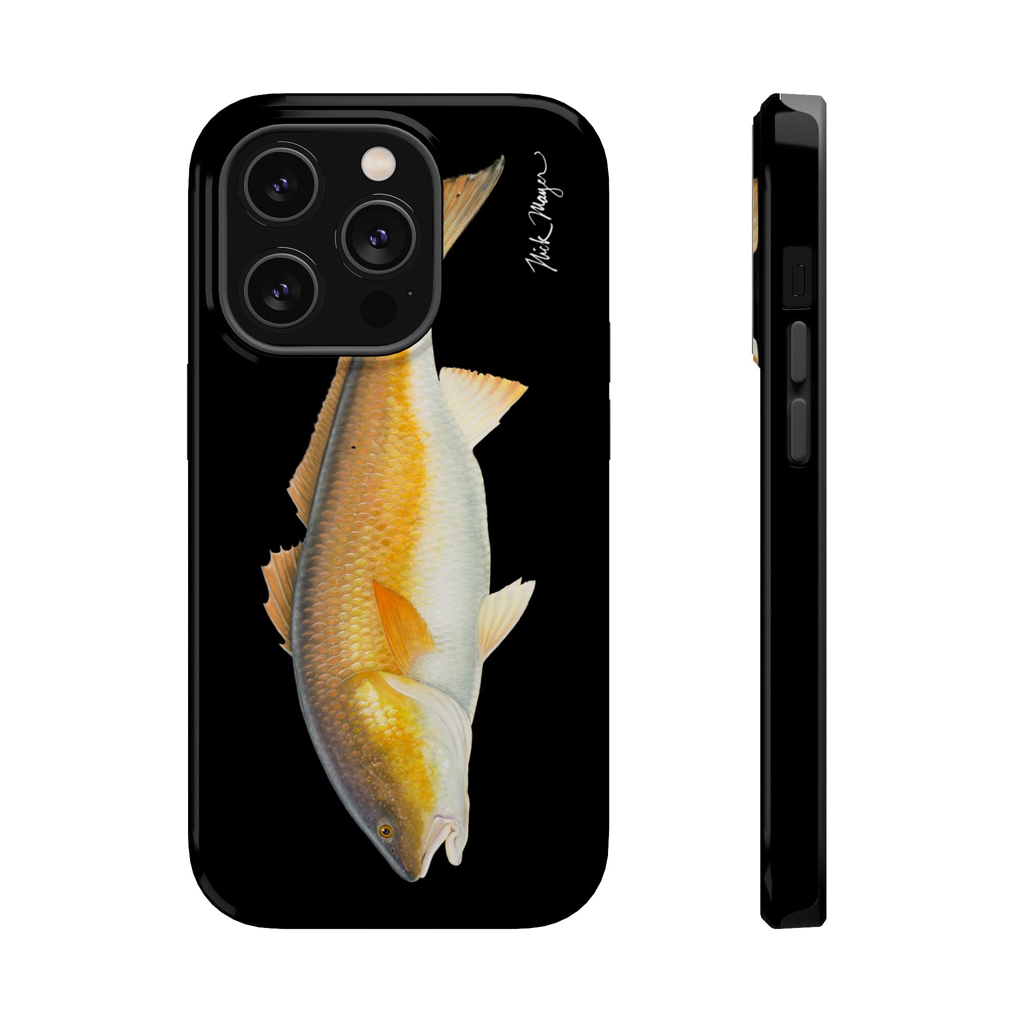 Bull Redfish MagSafe Black iPhone Case