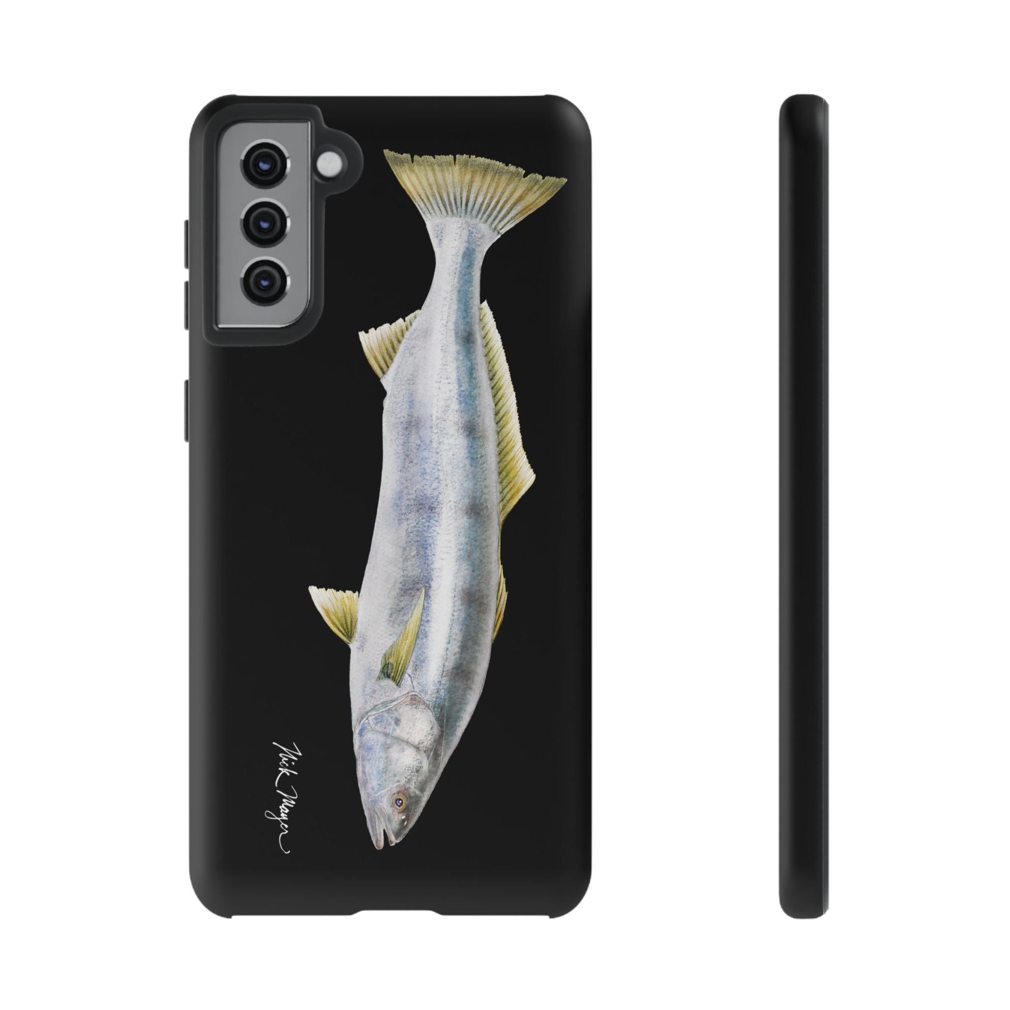 White Sea Bass Phone Case (Samsung) - black