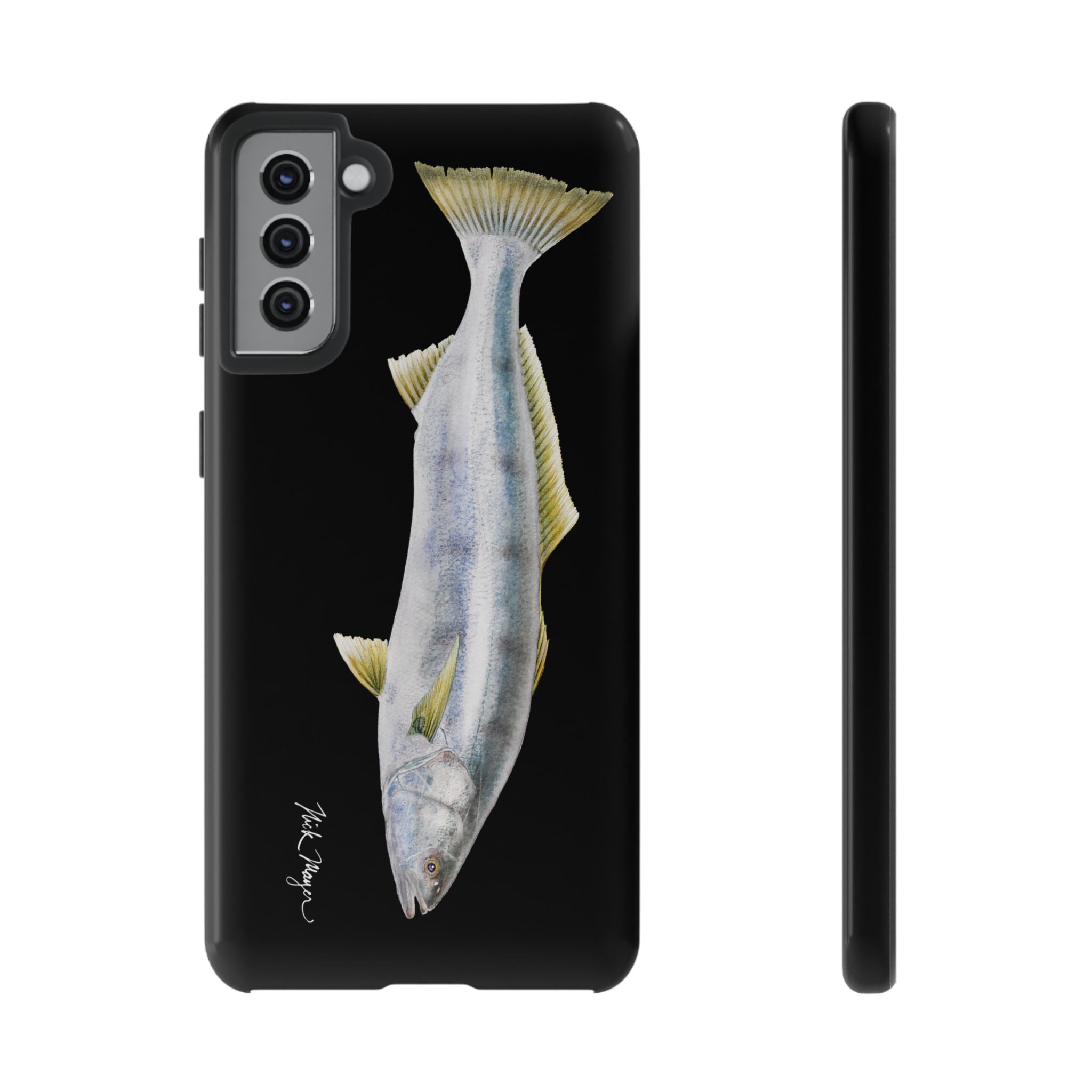 White Sea Bass Phone Case (Samsung) - black