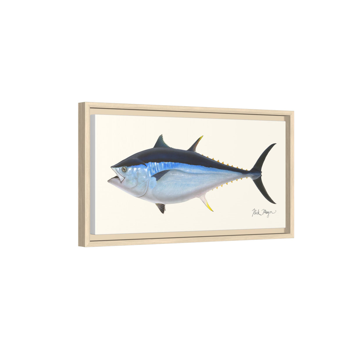 Giant Bluefin Tuna 2 Framed Canvas Print Printify