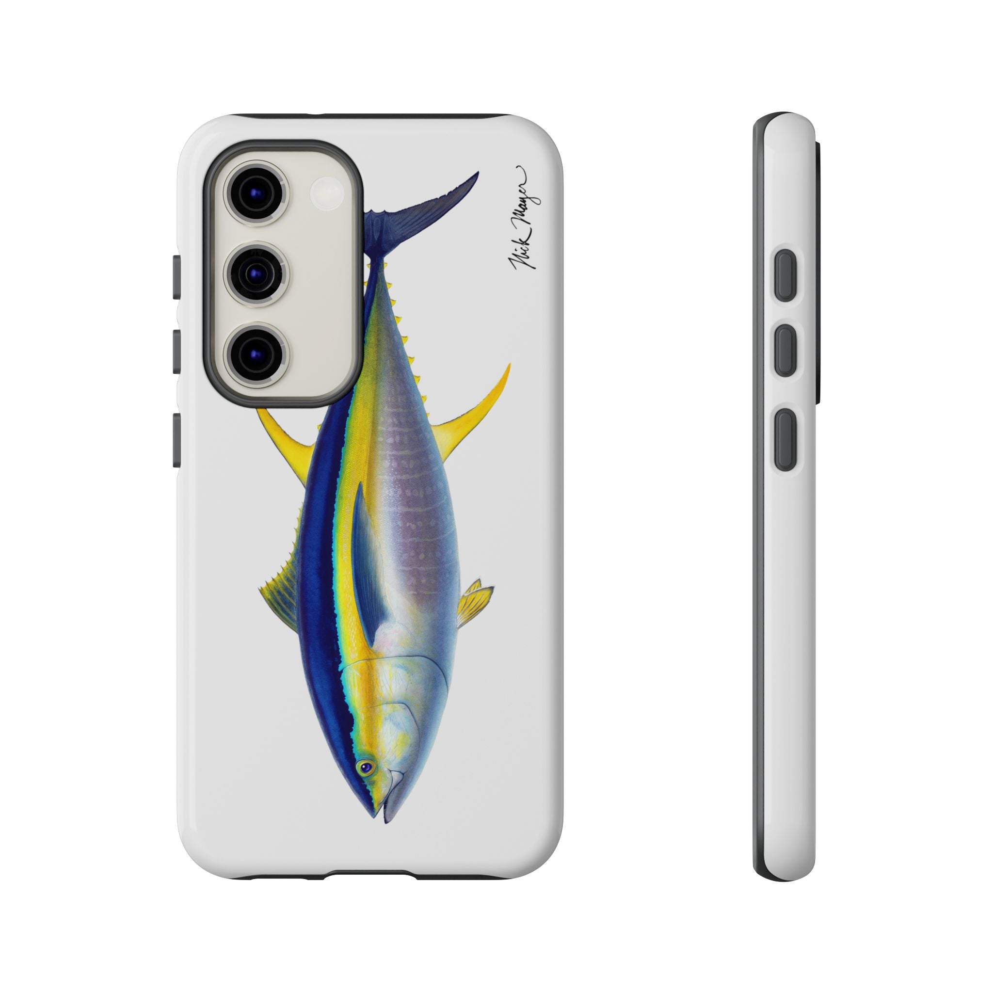 Yellowfin Tuna White Phone Case (Samsung) Printify