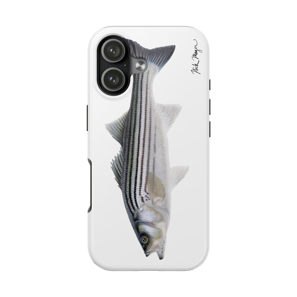 Schoolie Striper White Phone Case (iPhone) Printify