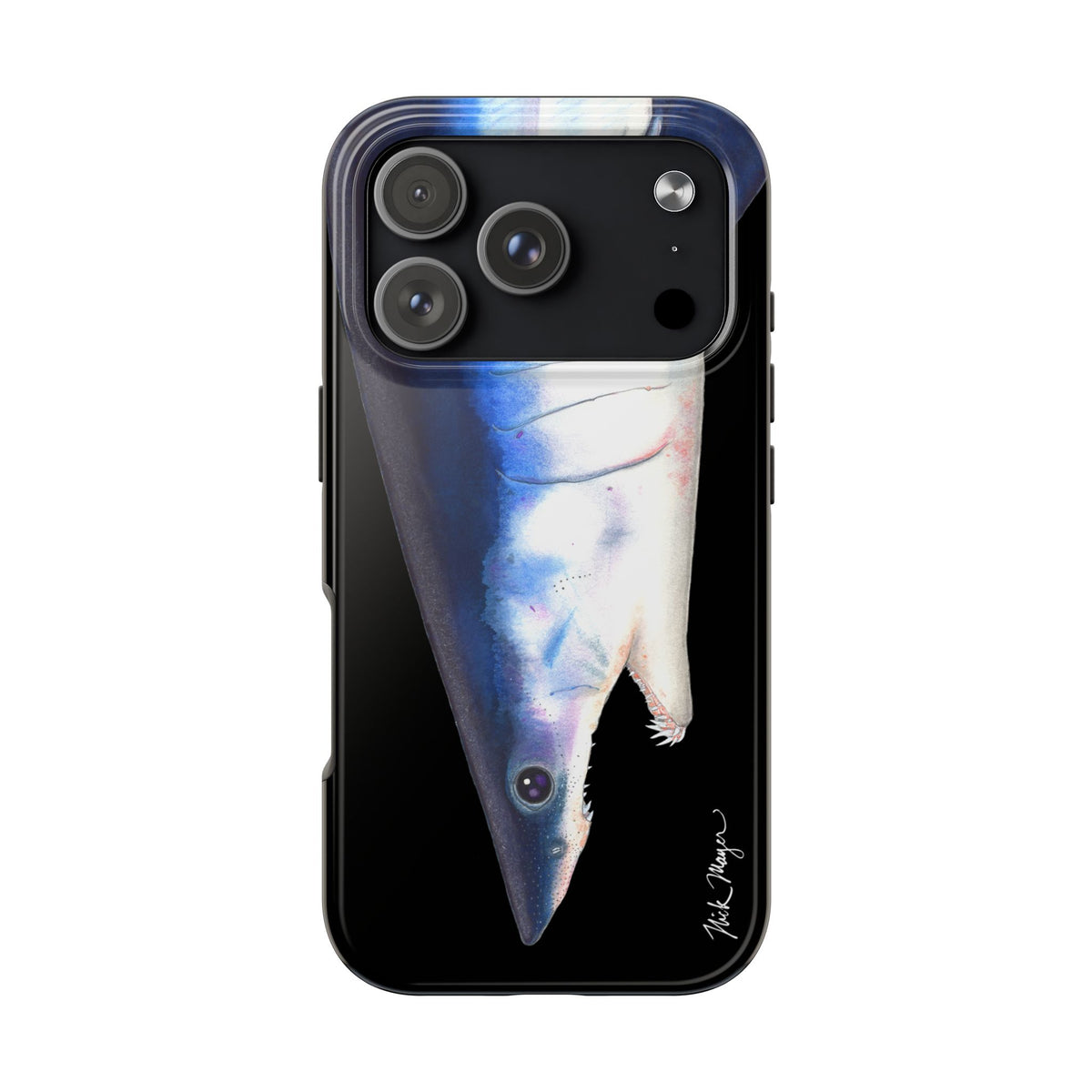 Mako Shark Face Black Case (iPhone) Printify