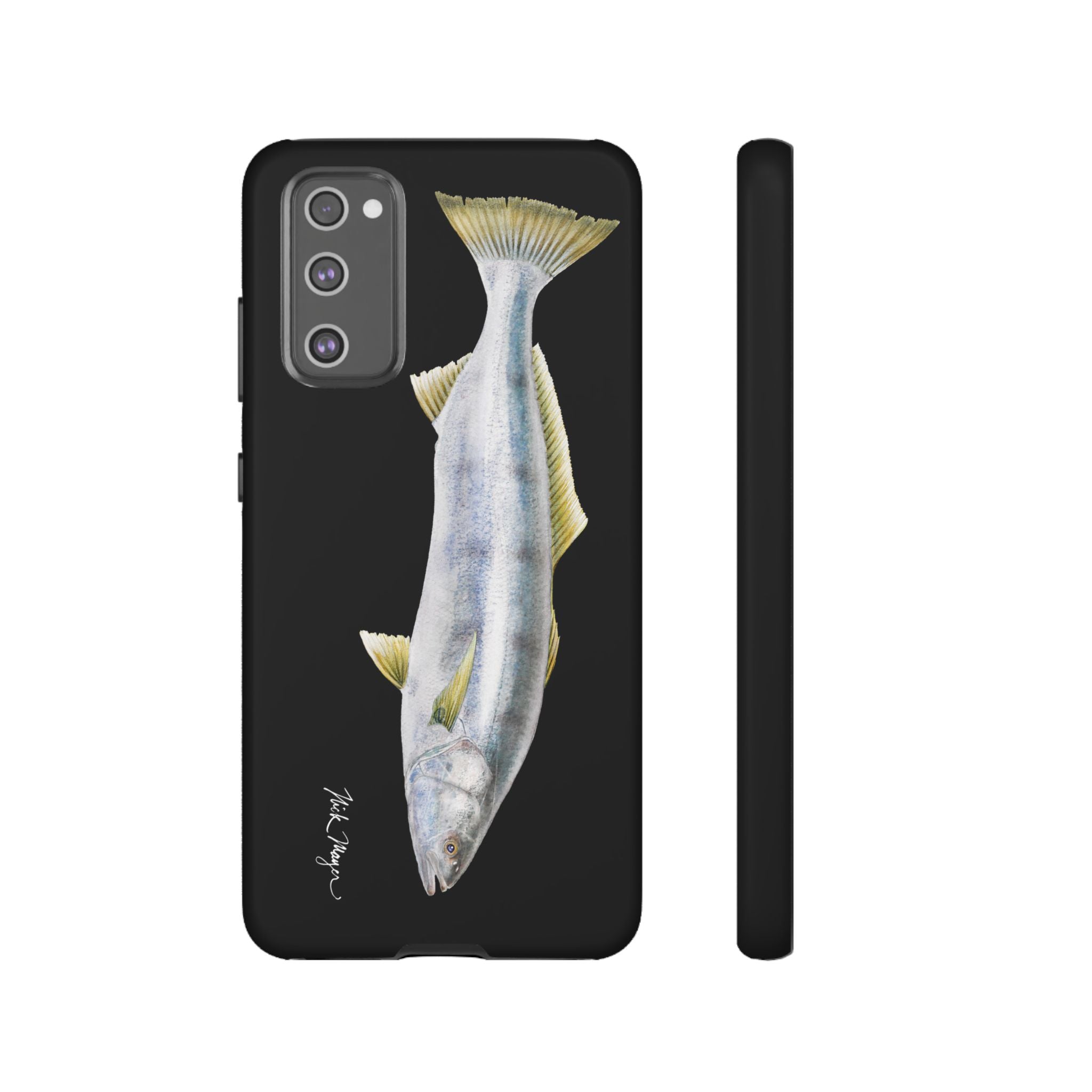 White Sea Bass Phone Case (Samsung) - black
