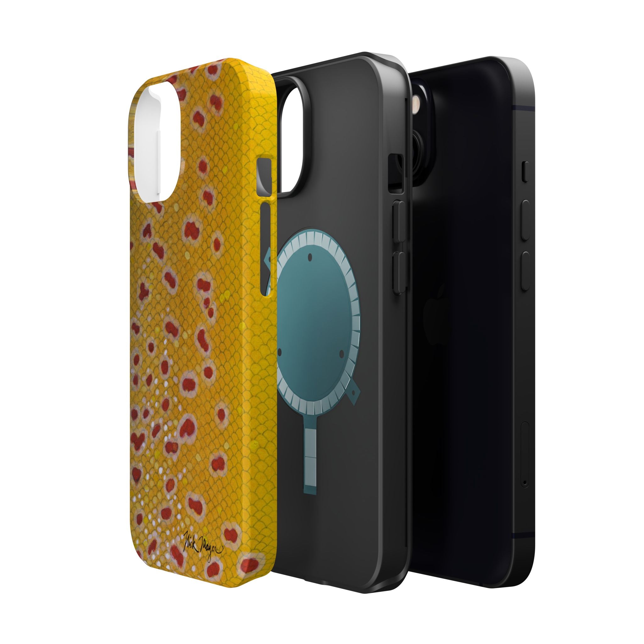 Brown Trout 3 Skin MagSafe iPhone Case