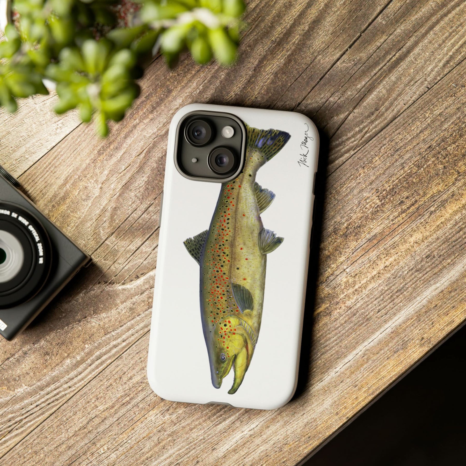 Brown Trout iPhone 15 Case
