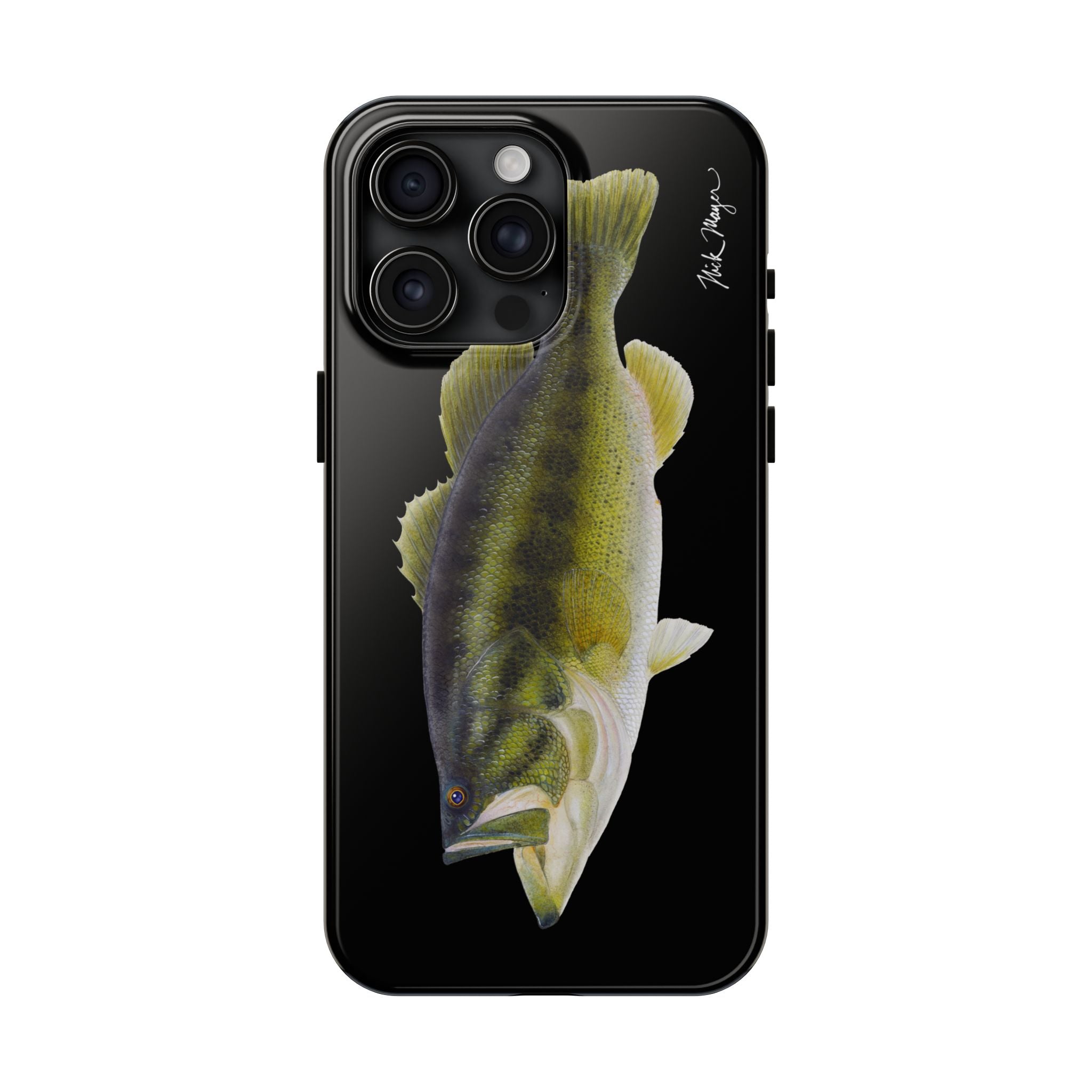 Largemouth Bass Black Phone Case (iPhone)