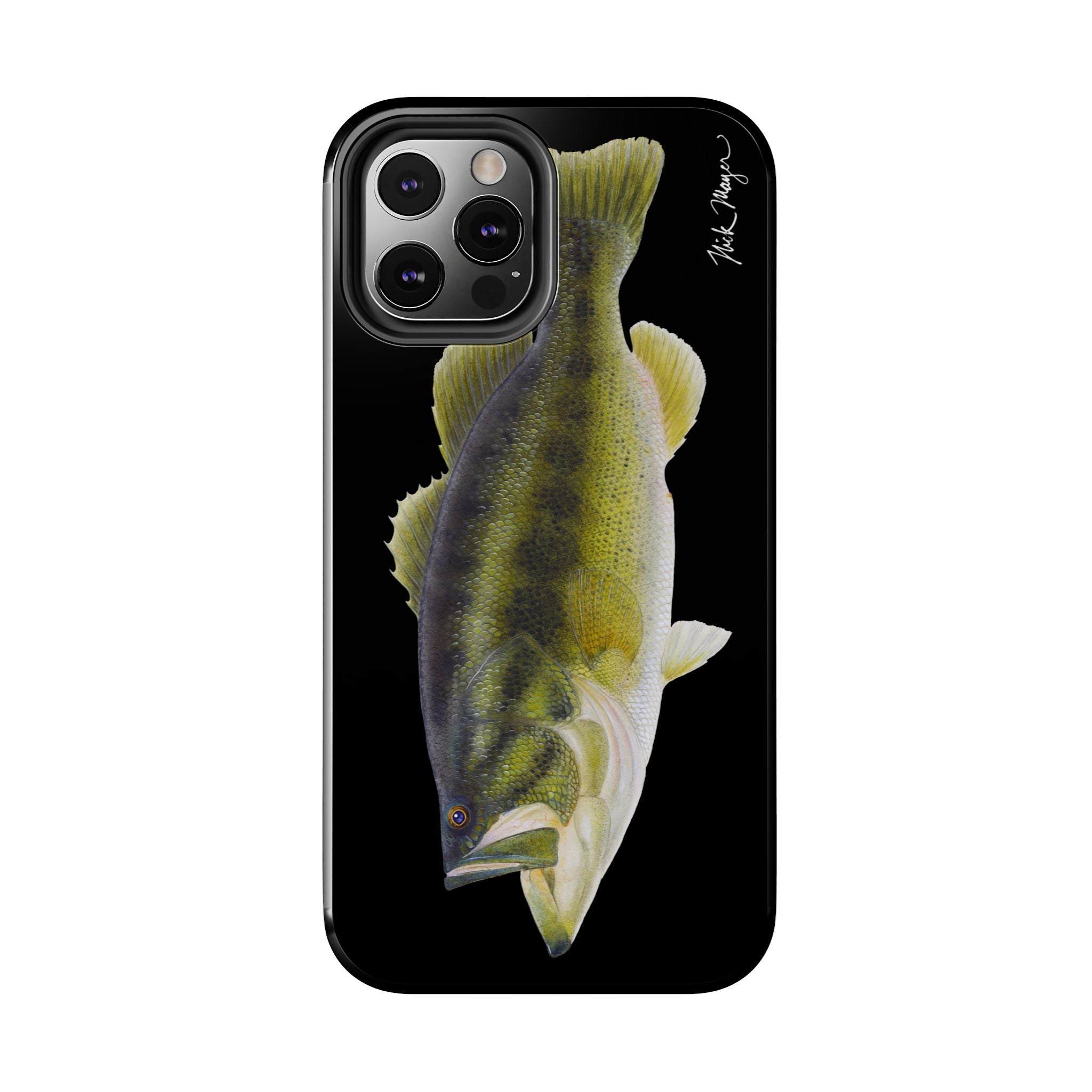 Largemouth Bass Black Phone Case (iPhone)