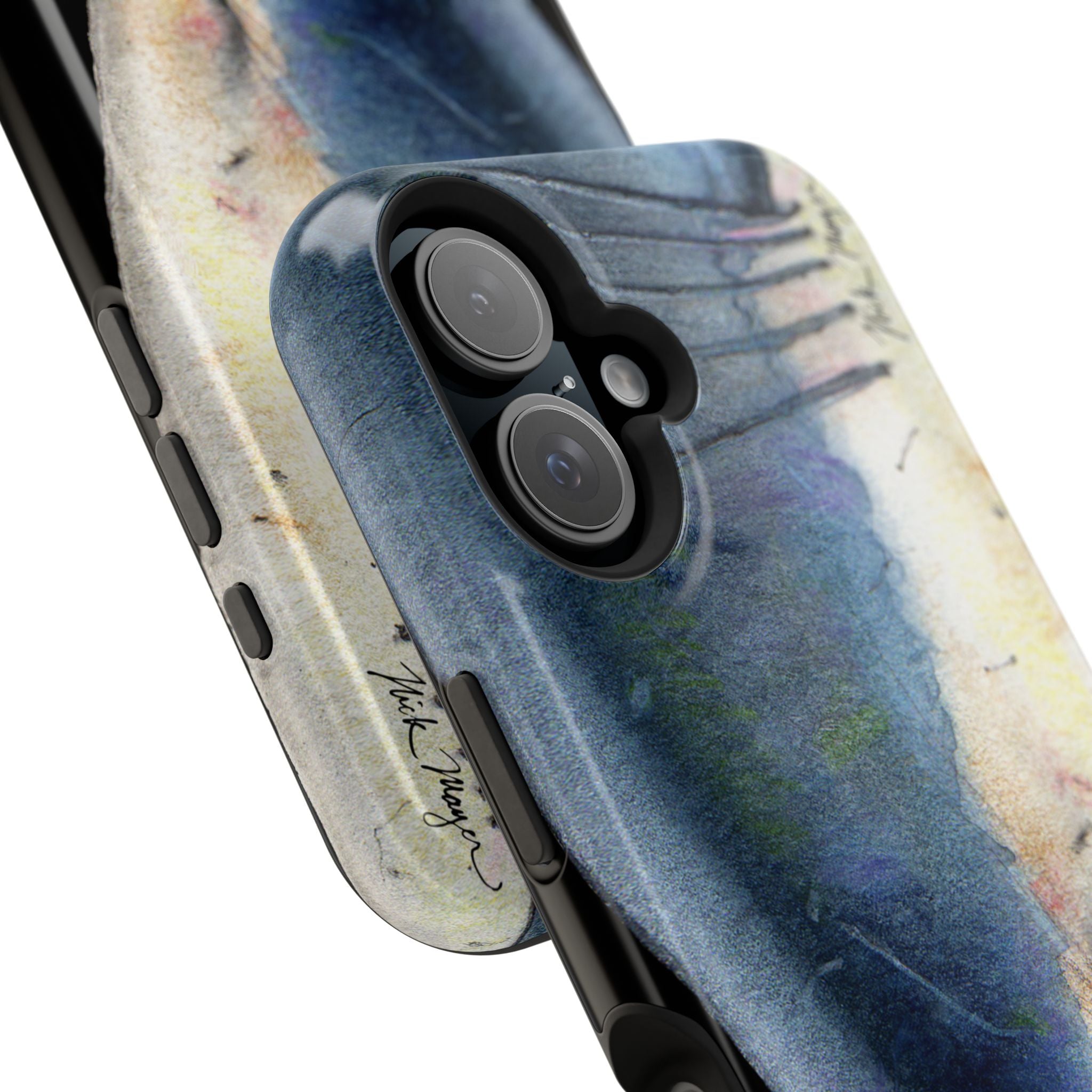 Great White Shark Face MagSafe Black iPhone Case