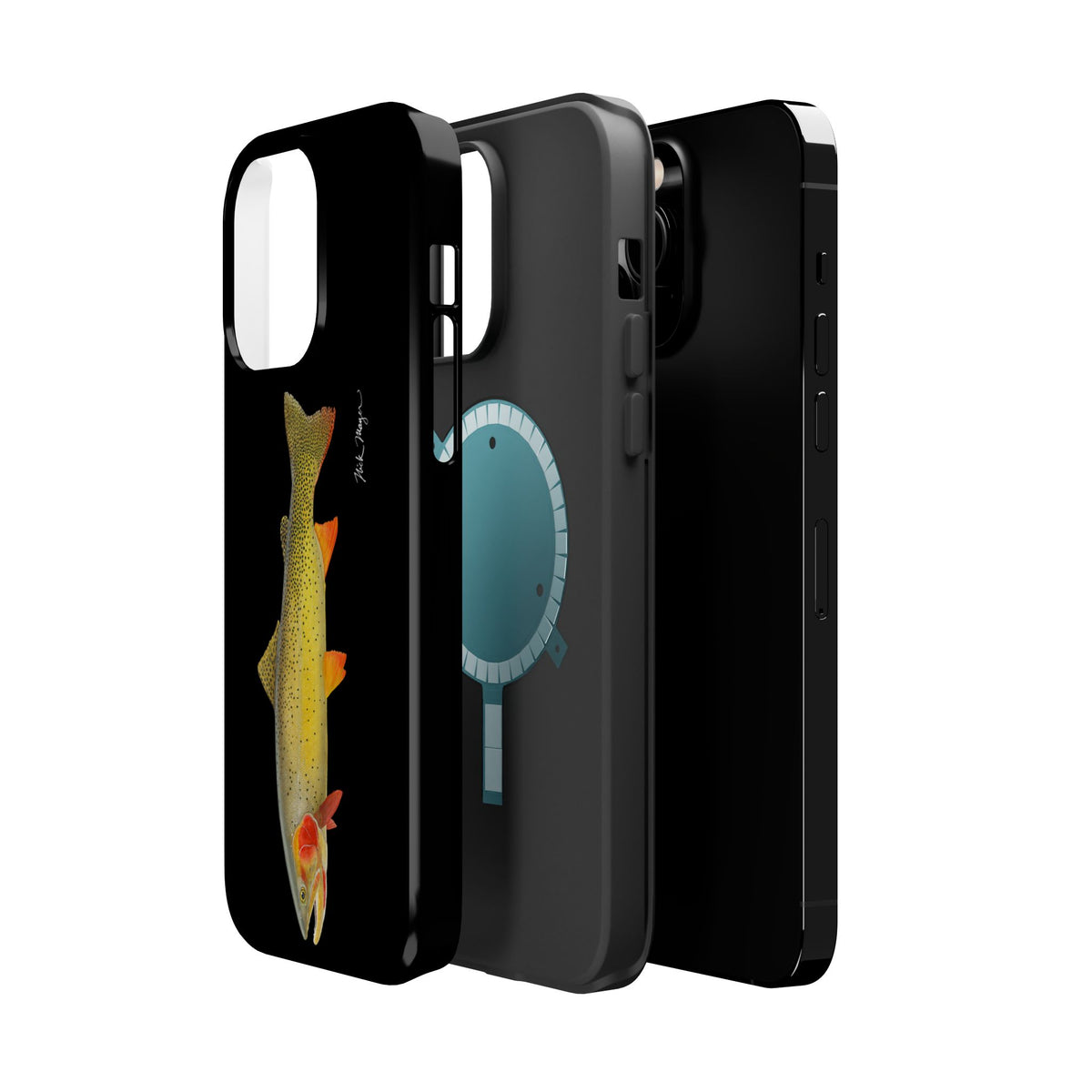Cutthroat Trout 1 Black MagSafe iPhone Case Printify