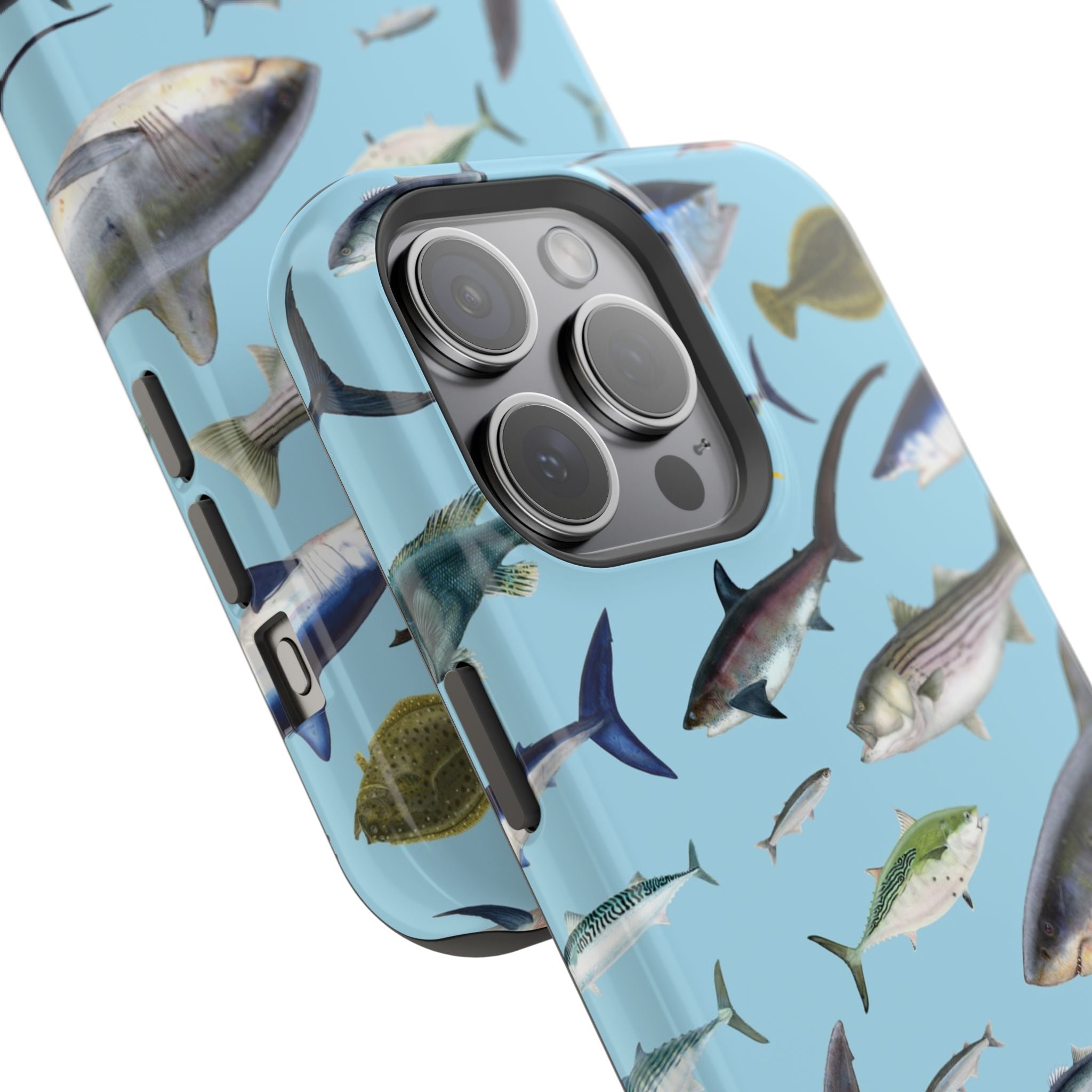 New England Fish Blue MagSafe iPhone Case
