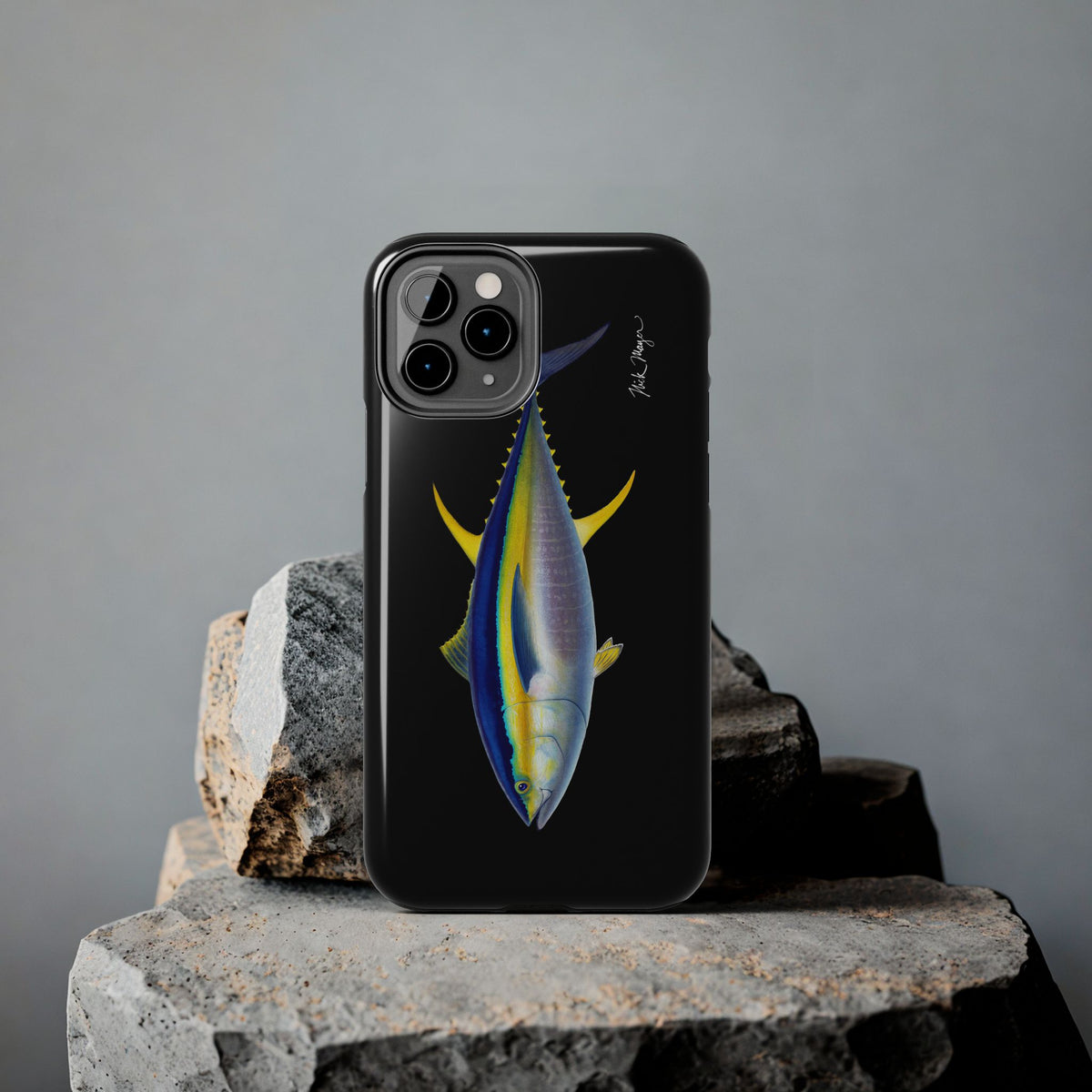 Yellowfin Tuna Black Phone Case (iPhone) Printify