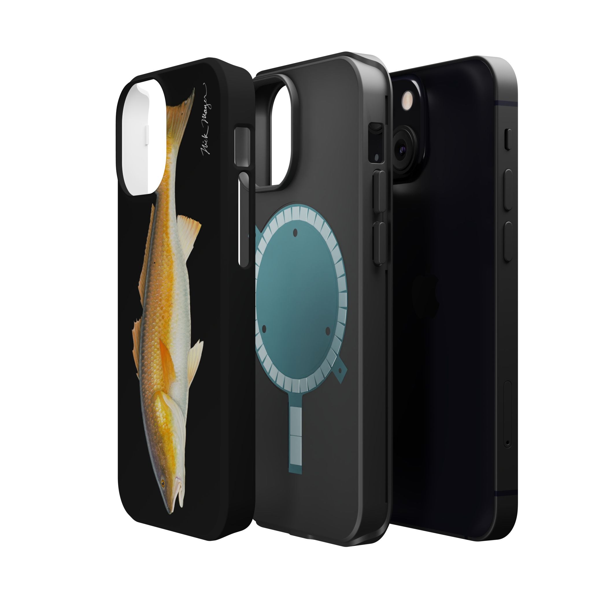 Bull Redfish MagSafe Black iPhone Case