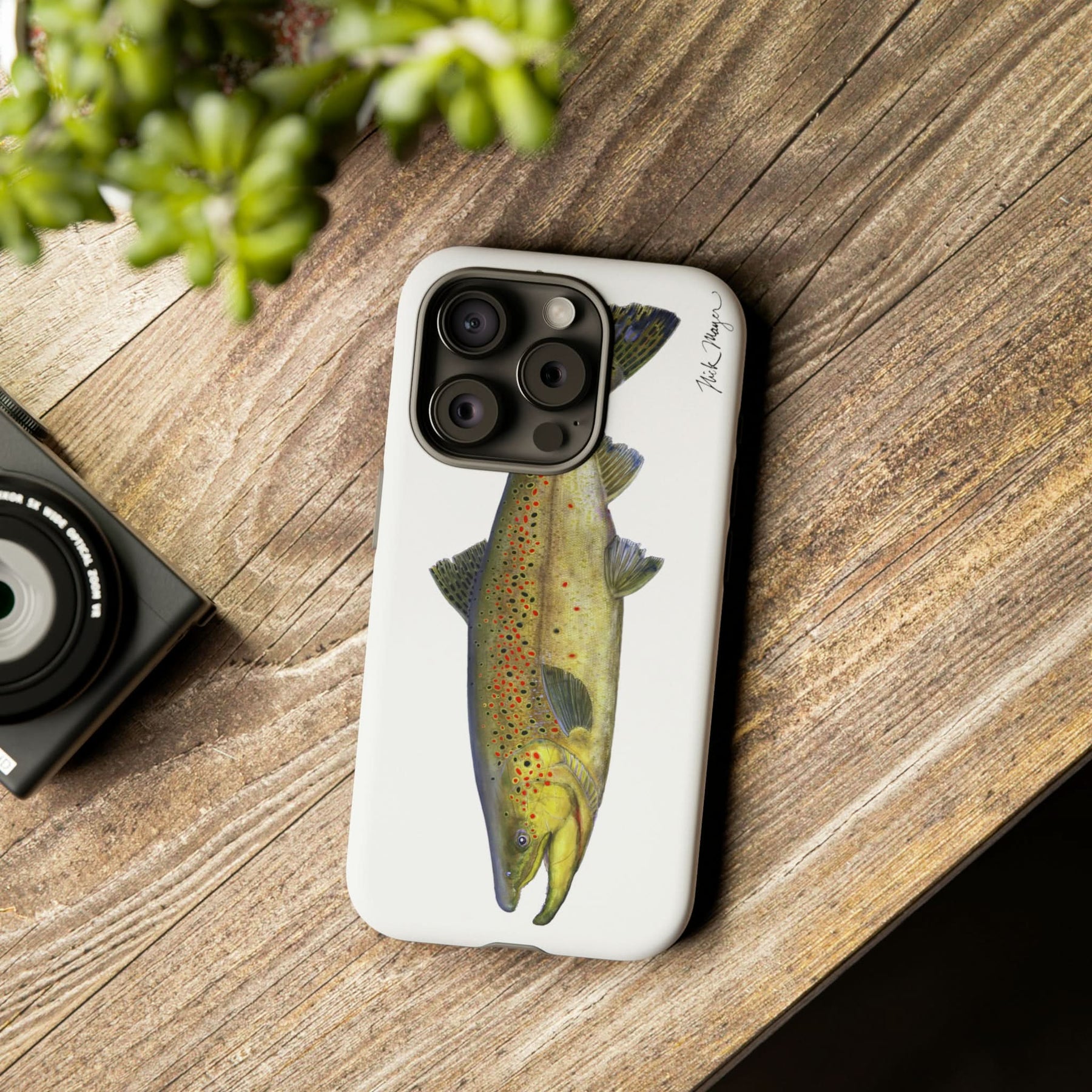 Brown Trout iPhone 15 Case