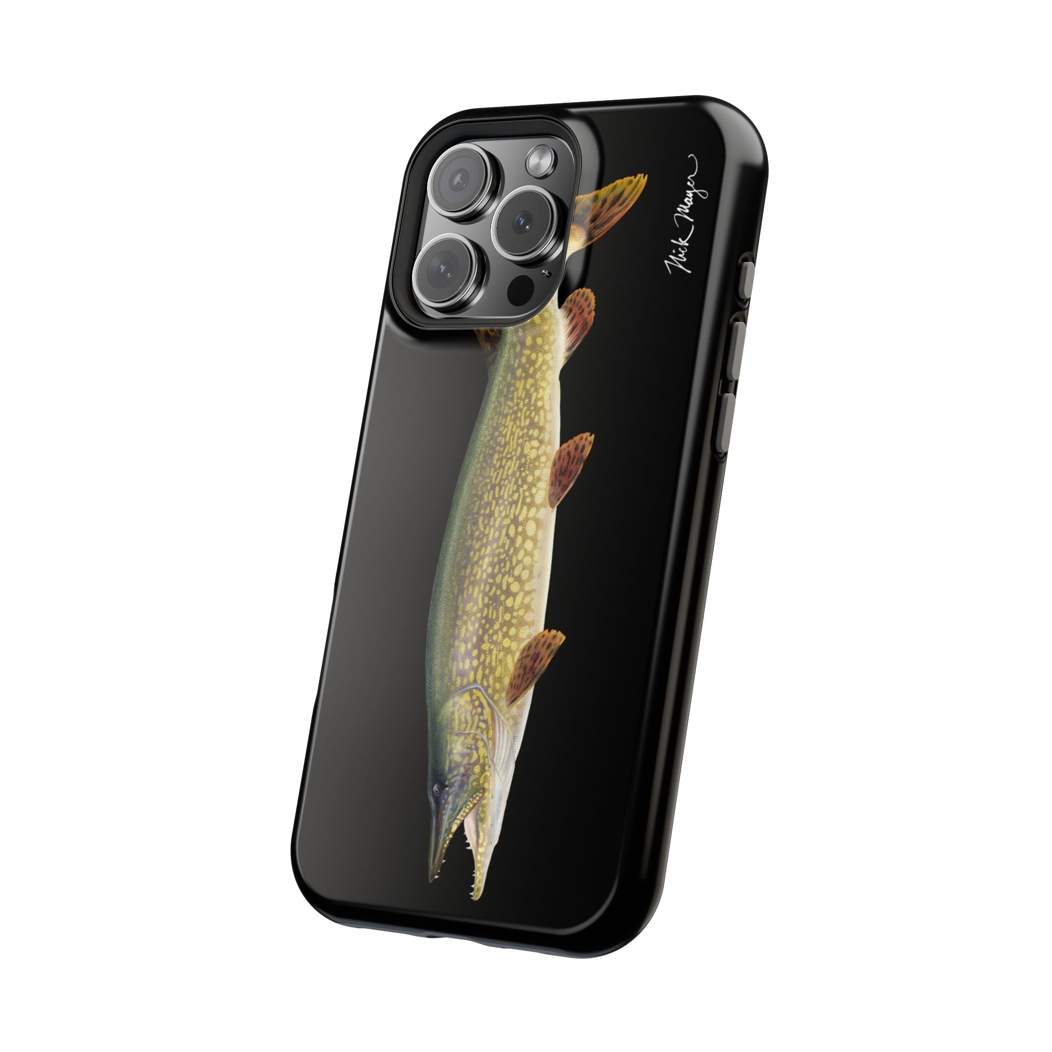 Northern Pike MagSafe Black iPhone Case Printify