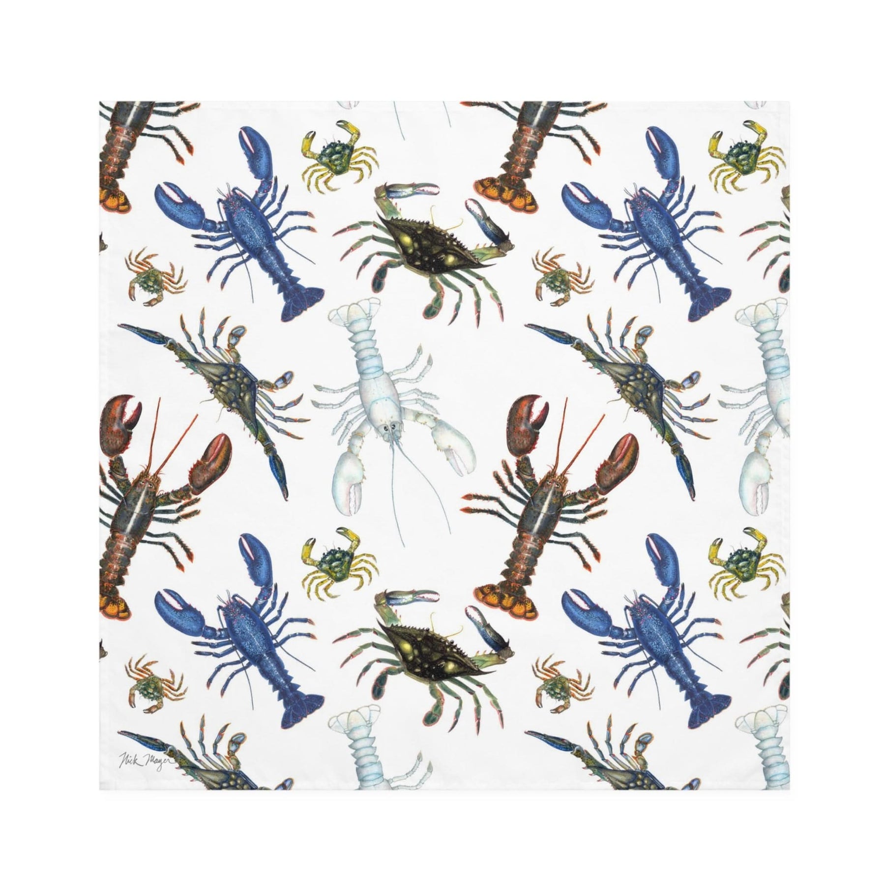 Lobsters 4 Piece Cloth Napkin Set