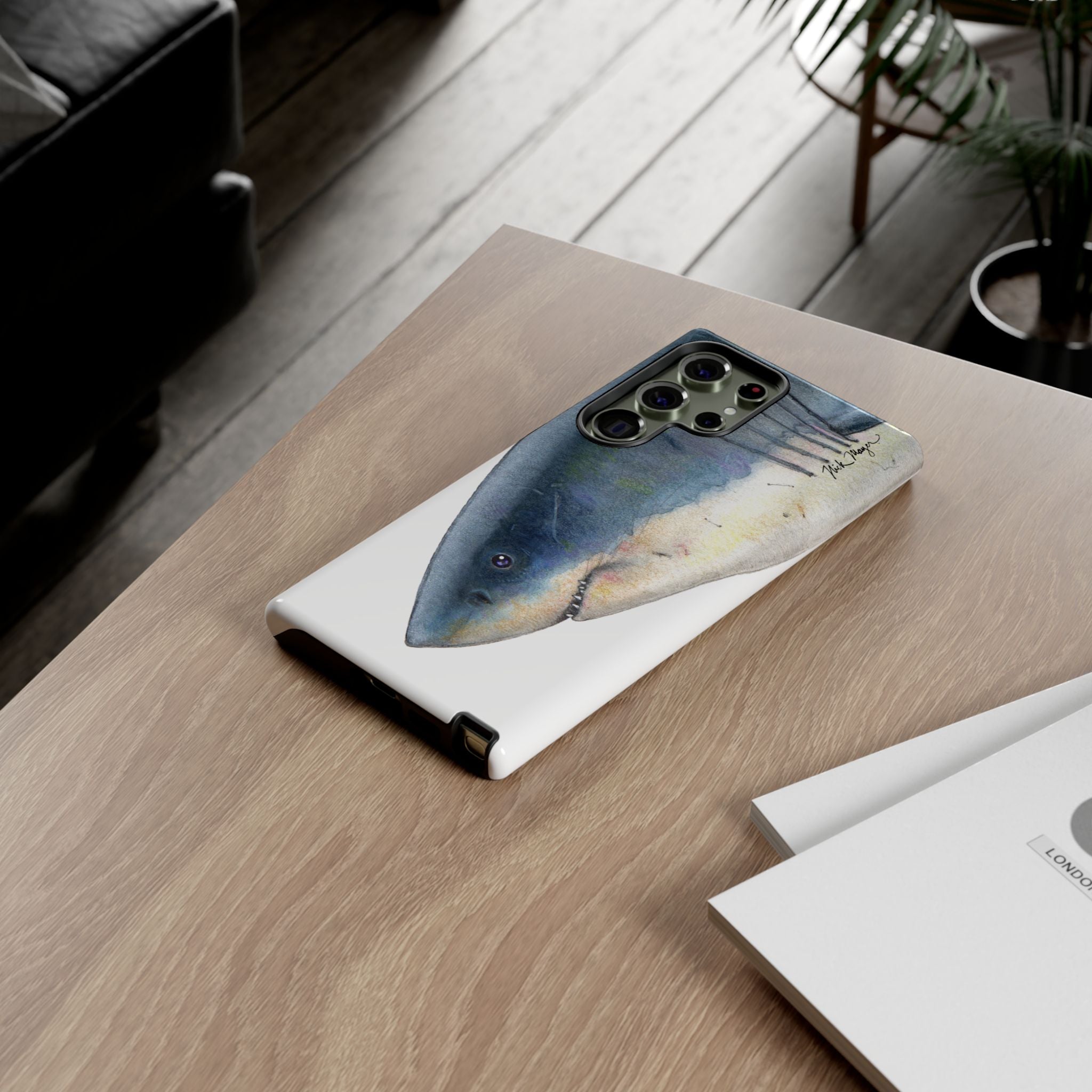 Great White Shark Face Phone Case (Samsung) Printify