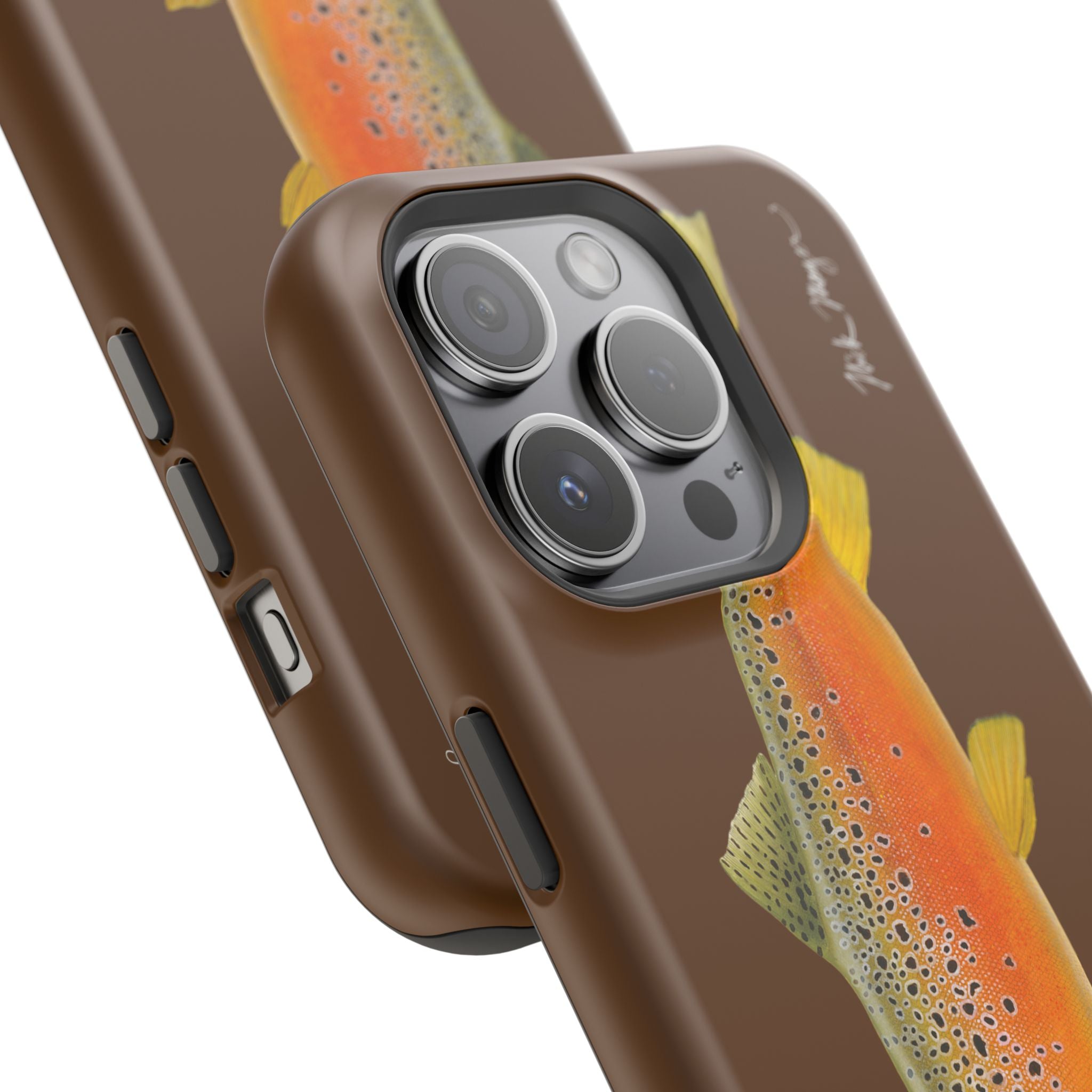 Brown Trout 2 Brown MagSafe iPhone Case, Limited Run
