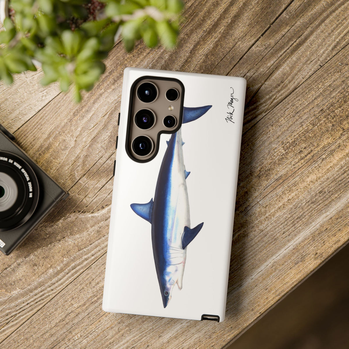 Mako Shark White Phone Case (Samsung) Printify