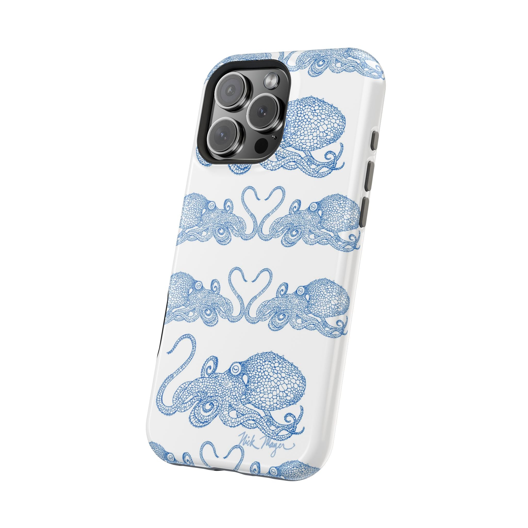 Blue Octopus 1 MagSafe iPhone Case