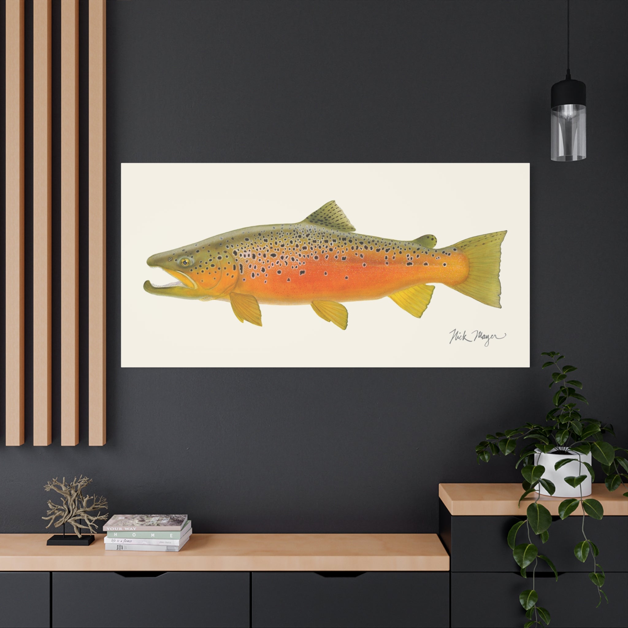 Brown Trout II Canvas Print, NEW for Holiday 2025!