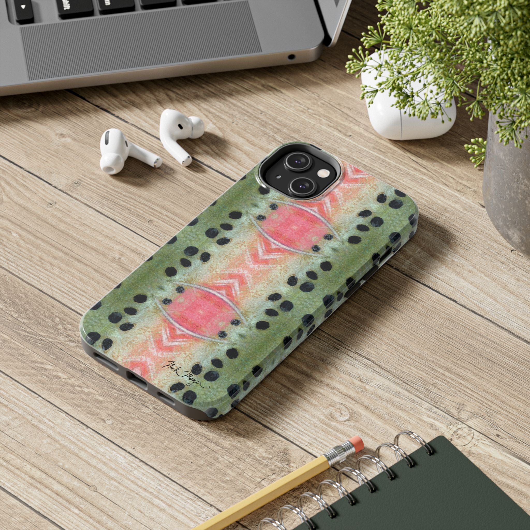Rainbow Trout Pattern Phone Case (iPhone)