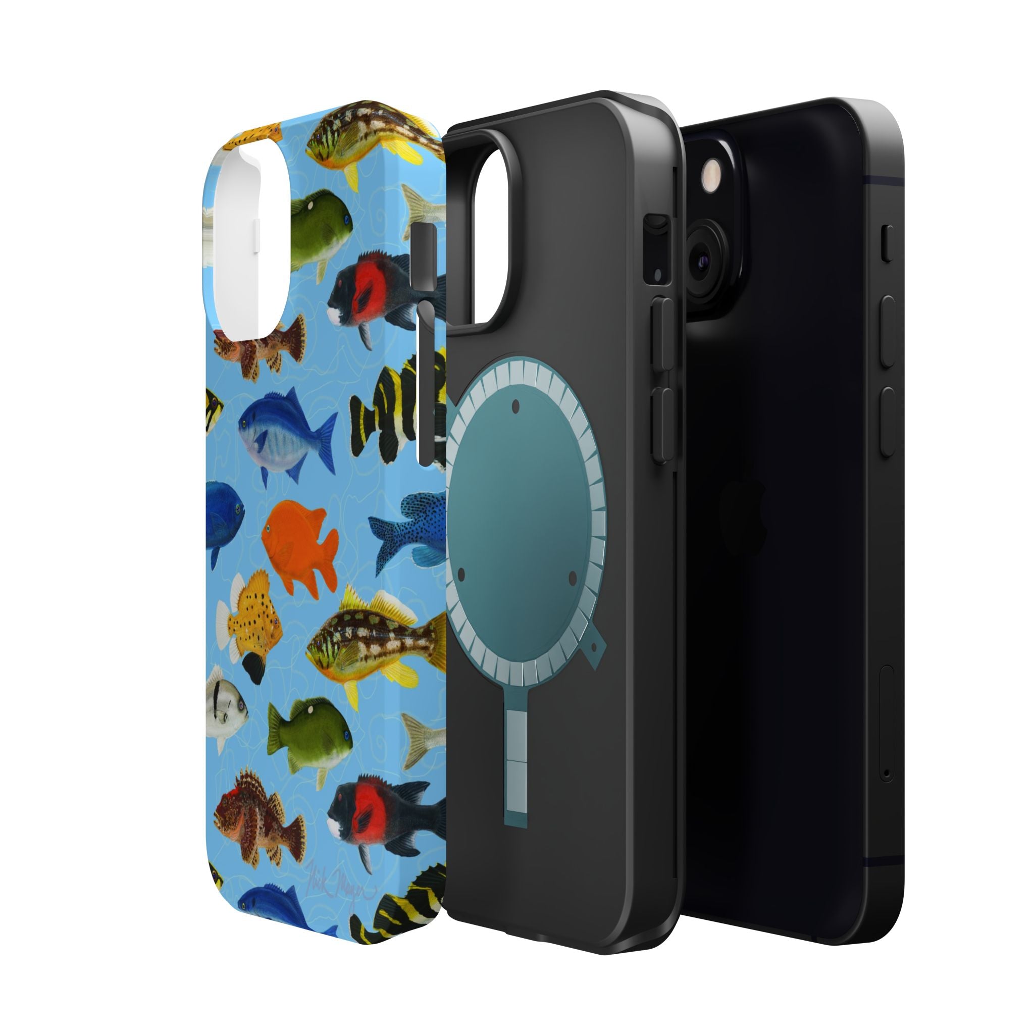 California Fish Blue MagSafe iPhone Case