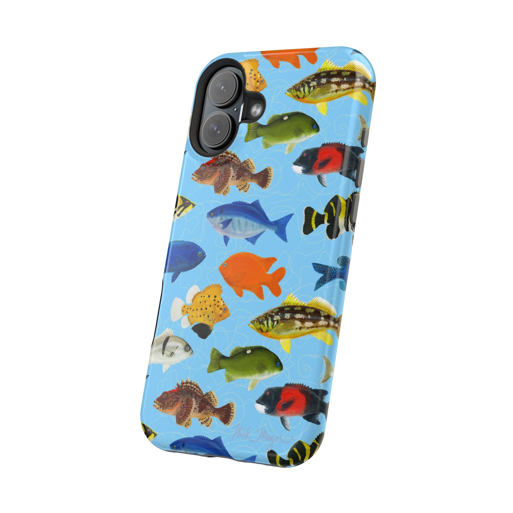California Fish Blue MagSafe iPhone Case