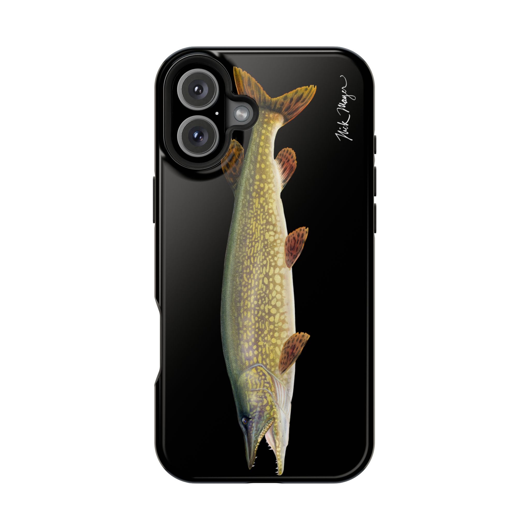 Northern Pike MagSafe Black iPhone Case Printify