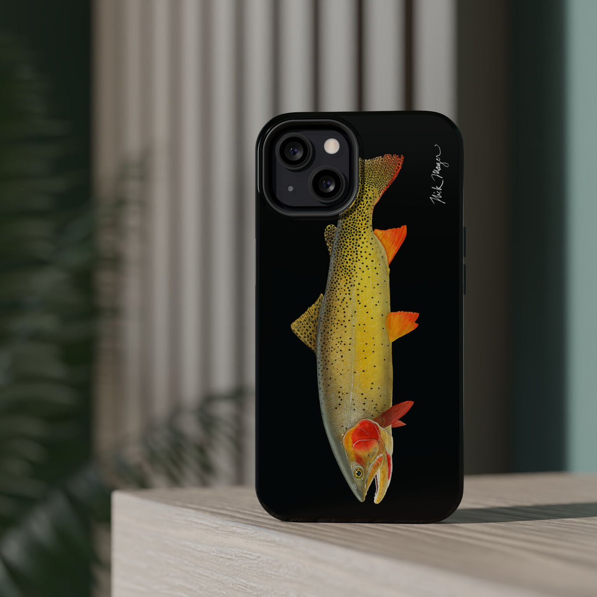 Cutthroat Trout 1 Black MagSafe iPhone Case Printify