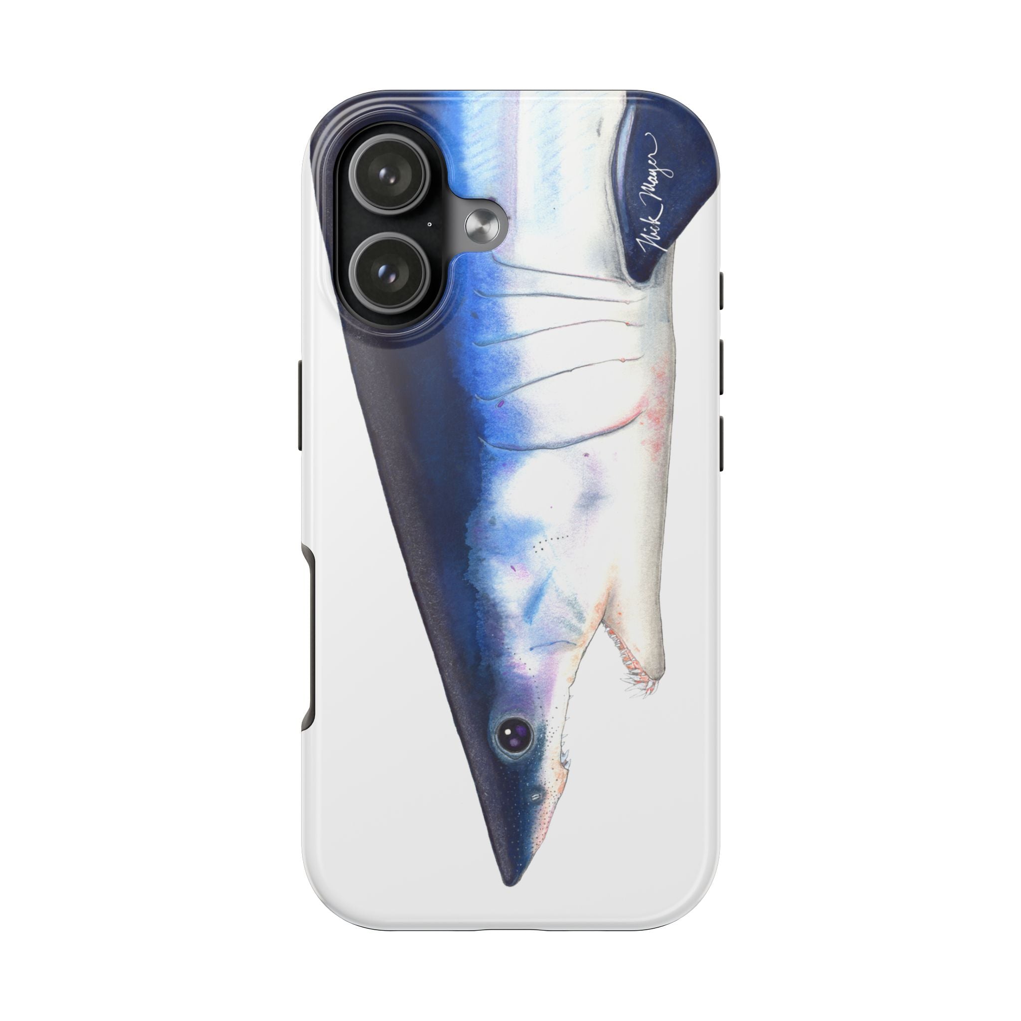 Mako Shark Face White Phone Case (iPhone)