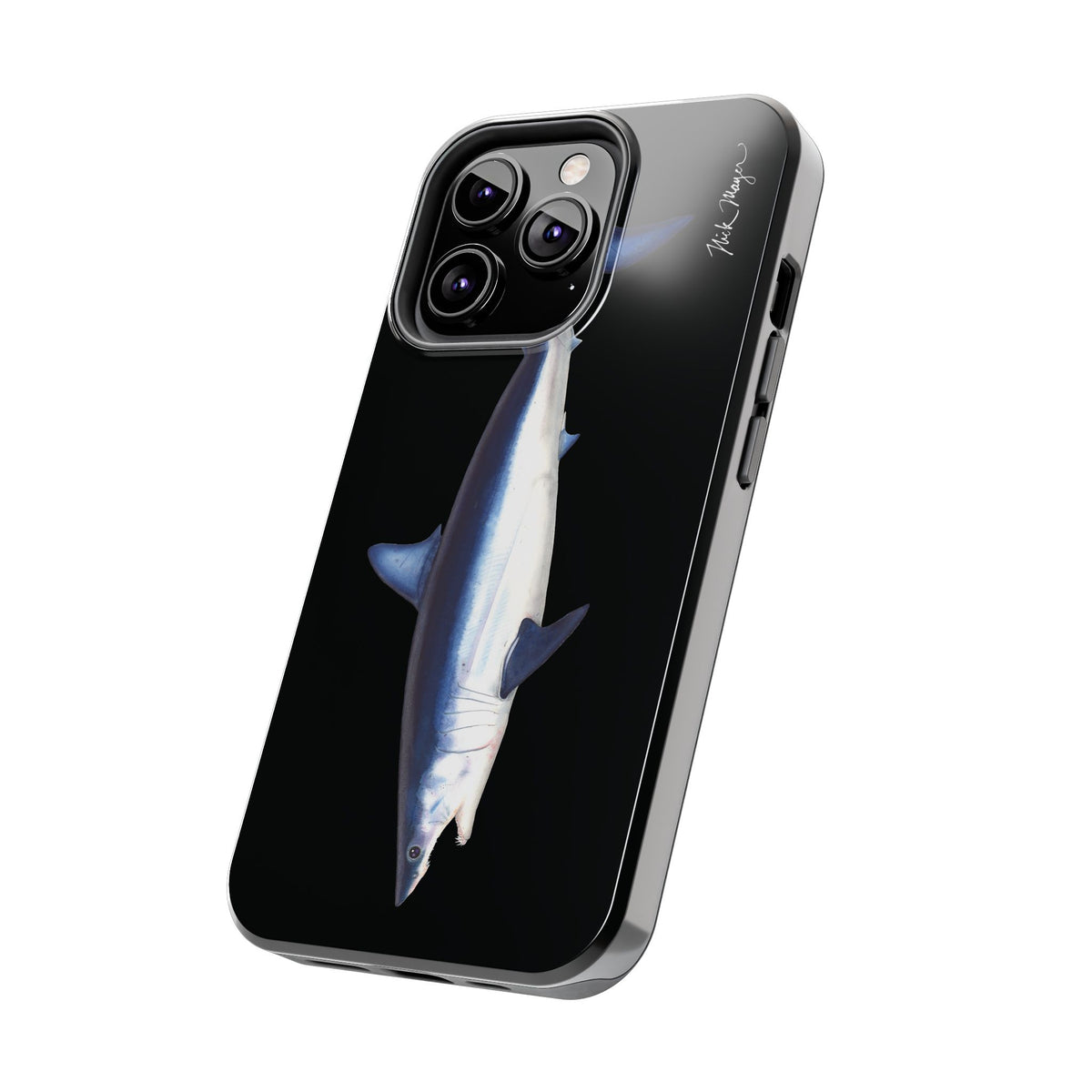 Mako Shark Black iPhone Case Printify