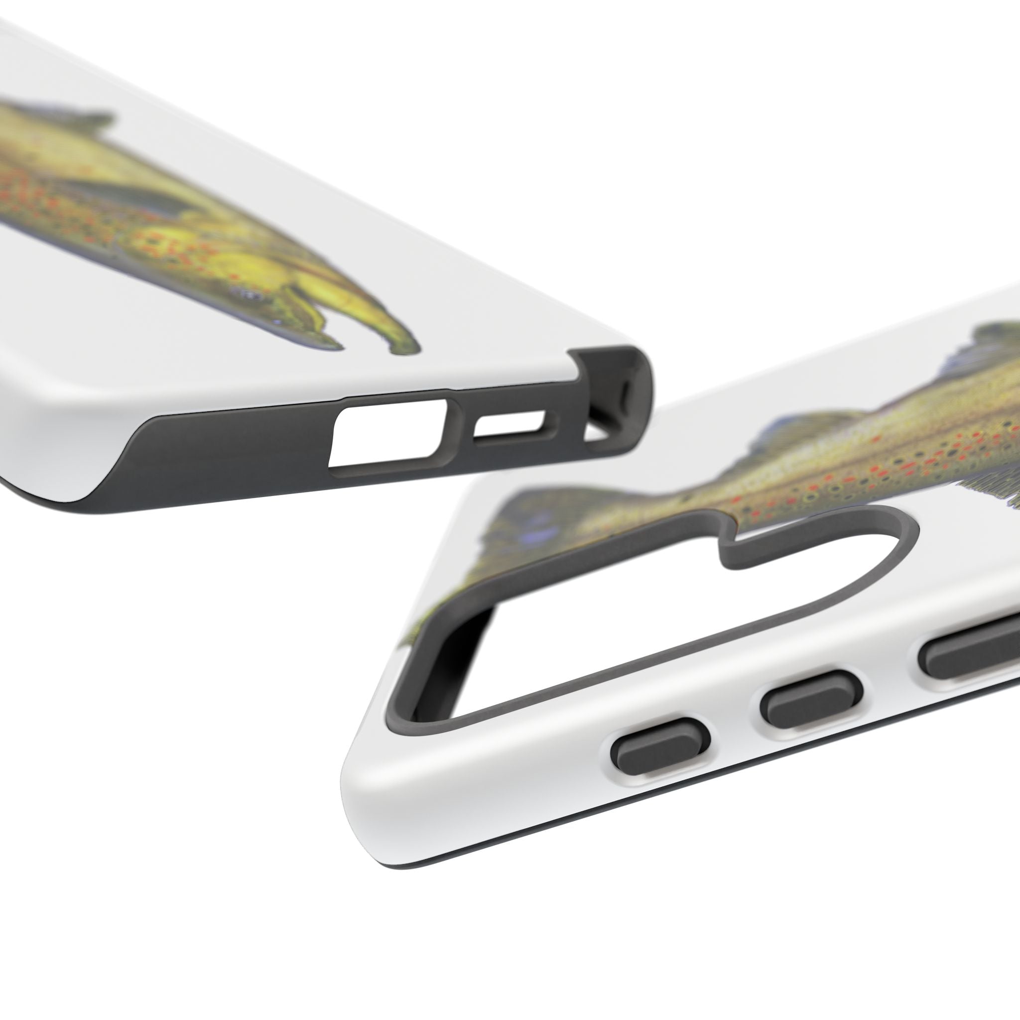 Brown Trout White Phone Case (Samsung)