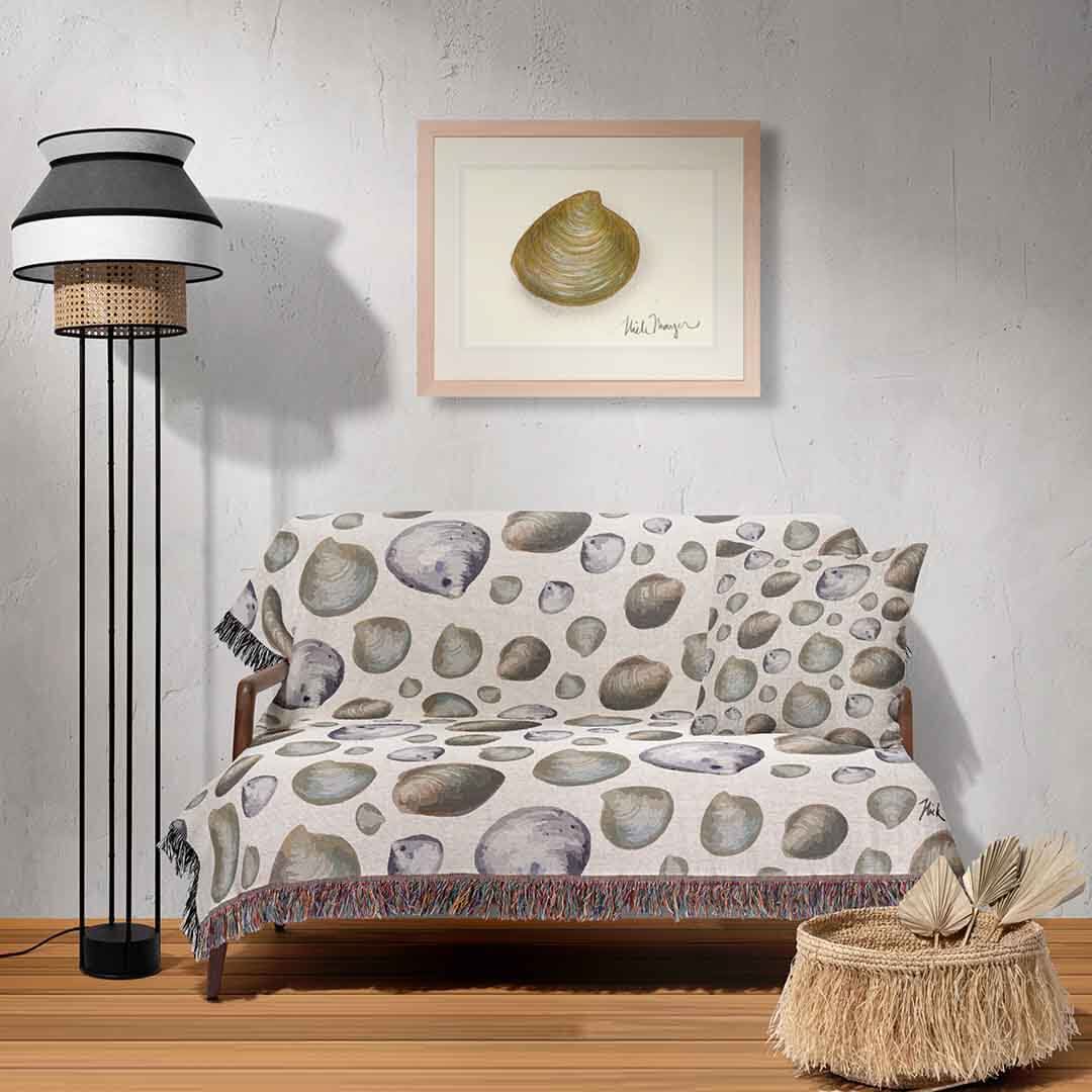 Littleneck Shells Woven Blanket
