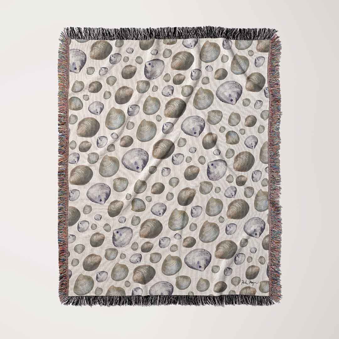 Littleneck Shells Woven Blanket