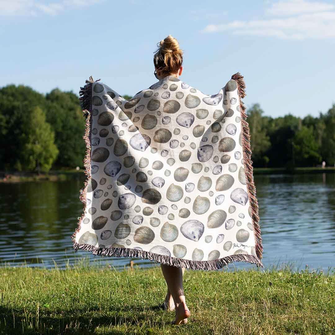 Littleneck Shells Woven Blanket