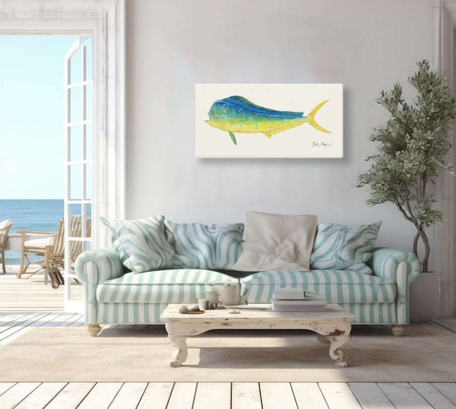 Bull Dorado/ Mahi Metal Print